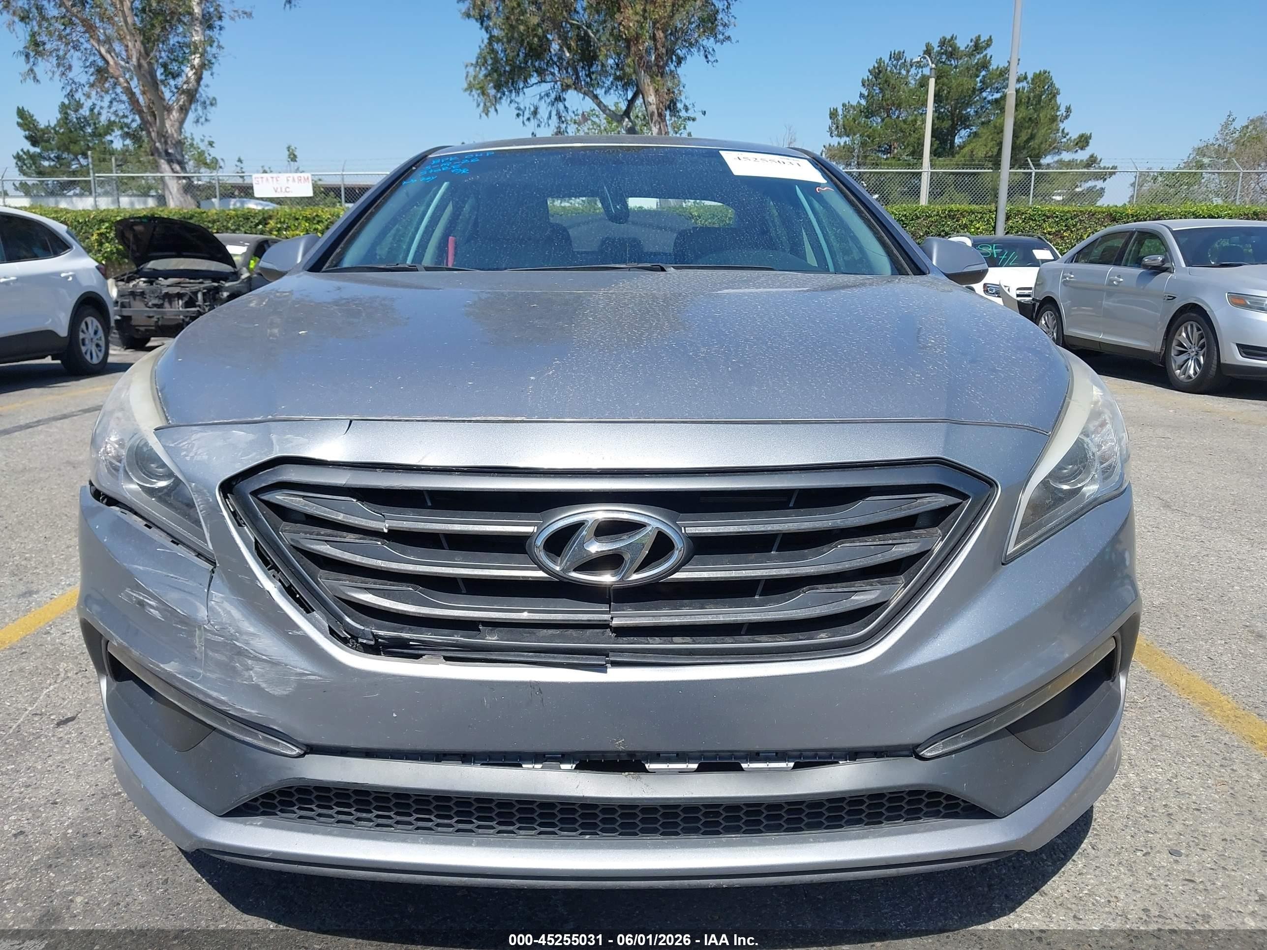 2015 Hyundai Sonata Sport Light Blue vin: 5NPE34AF3FH242896