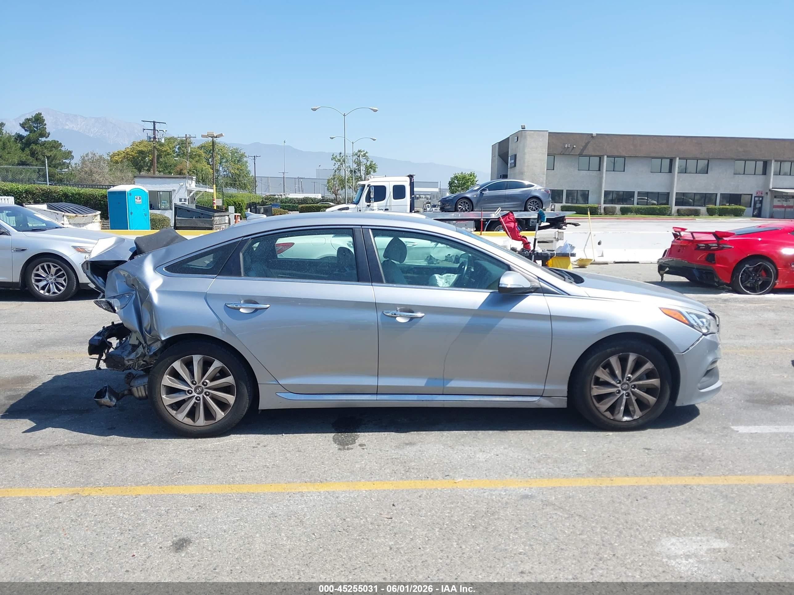 2015 Hyundai Sonata Sport Light Blue vin: 5NPE34AF3FH242896
