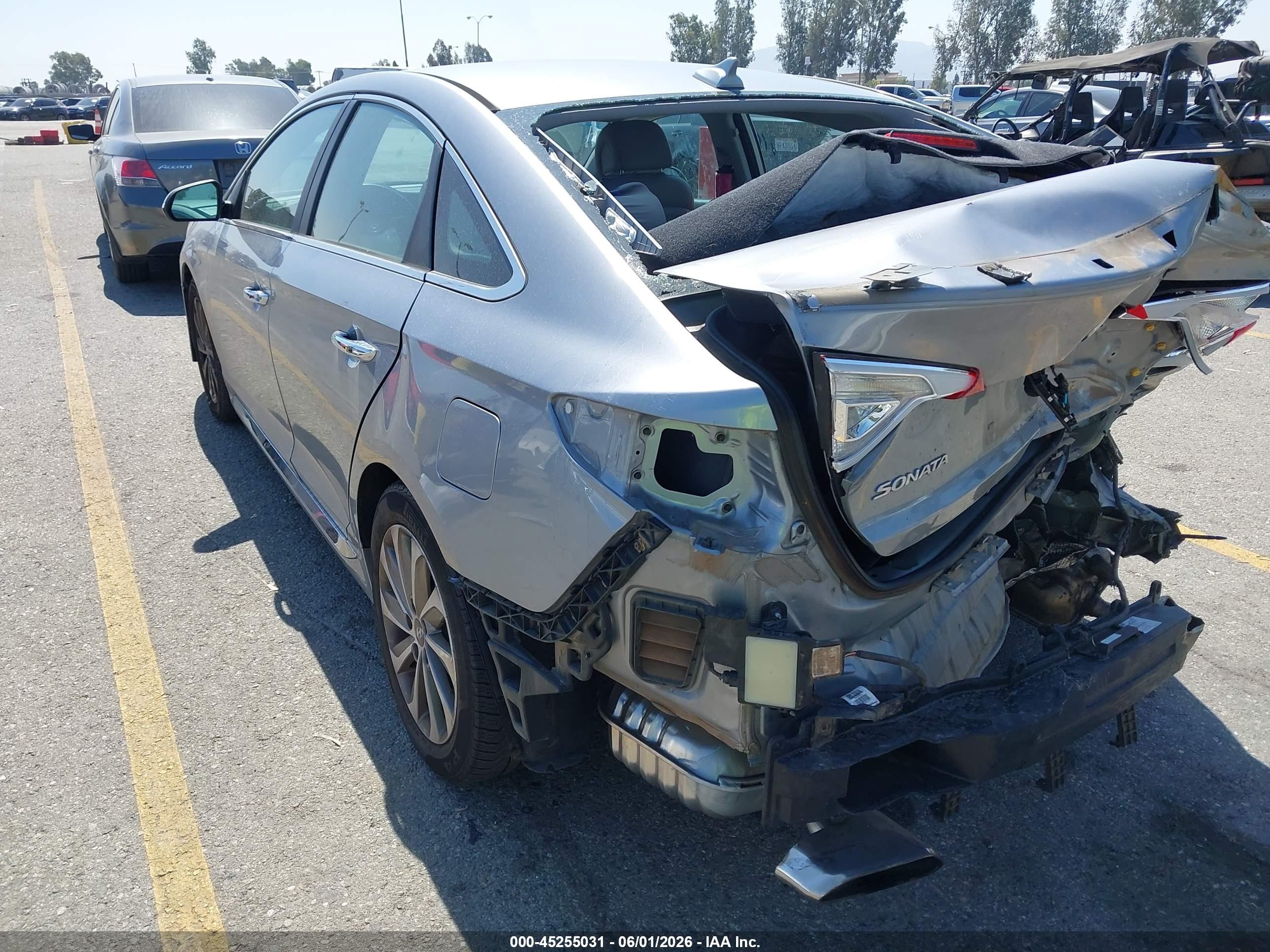 2015 Hyundai Sonata Sport Light Blue vin: 5NPE34AF3FH242896