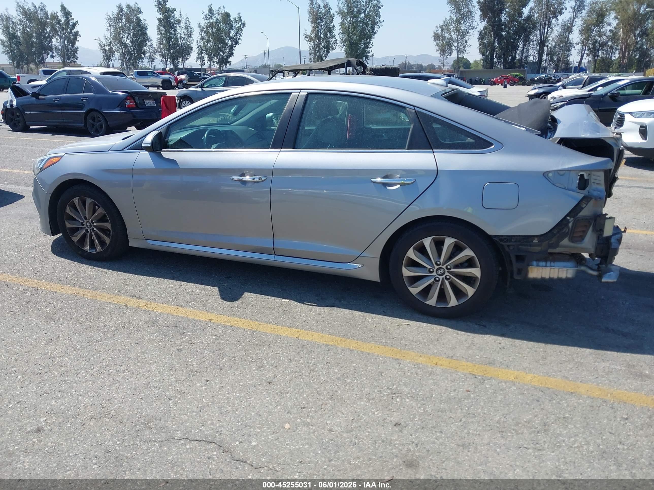 2015 Hyundai Sonata Sport Light Blue vin: 5NPE34AF3FH242896
