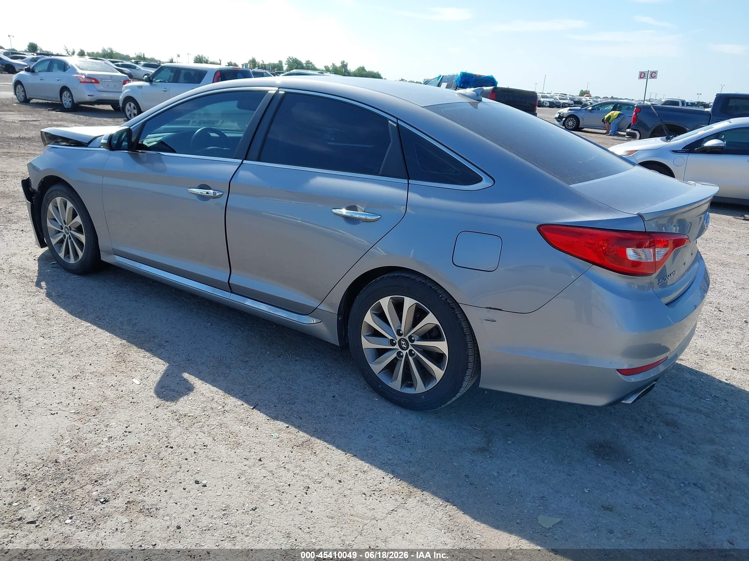 2015 Hyundai Sonata Sport Silver vin: 5NPE34AF3FH248214