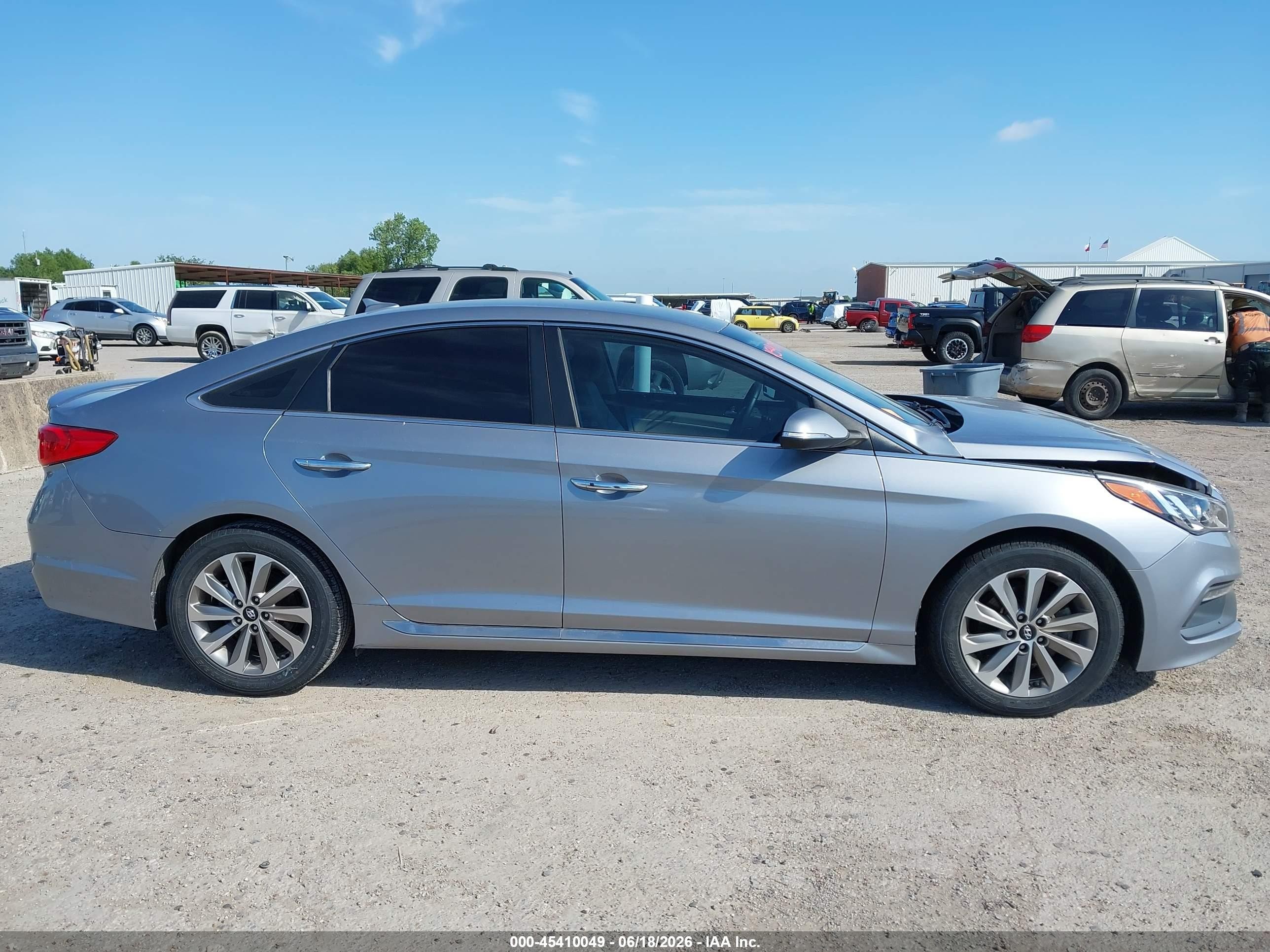 2015 Hyundai Sonata Sport Silver vin: 5NPE34AF3FH248214