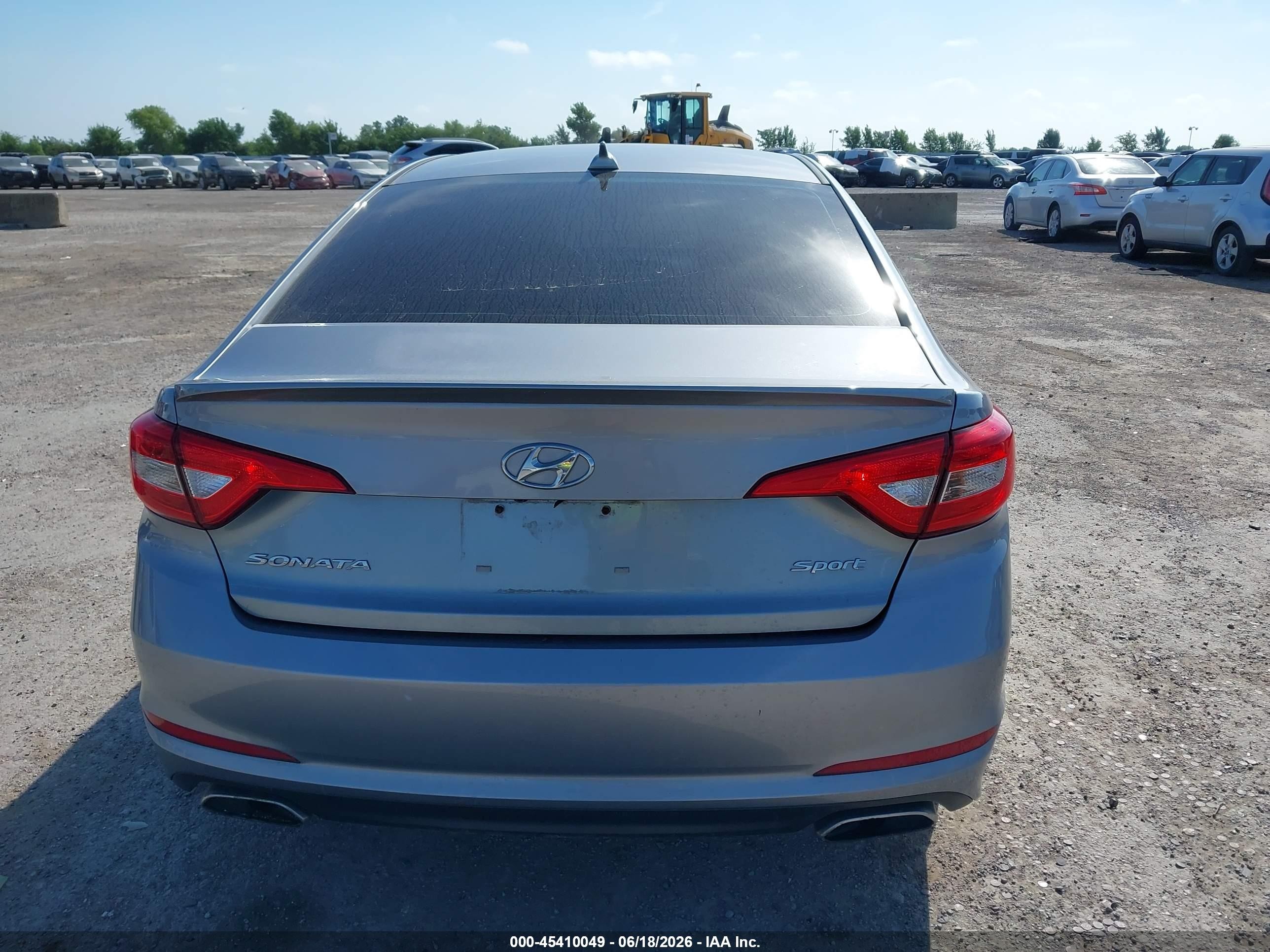 2015 Hyundai Sonata Sport Silver vin: 5NPE34AF3FH248214