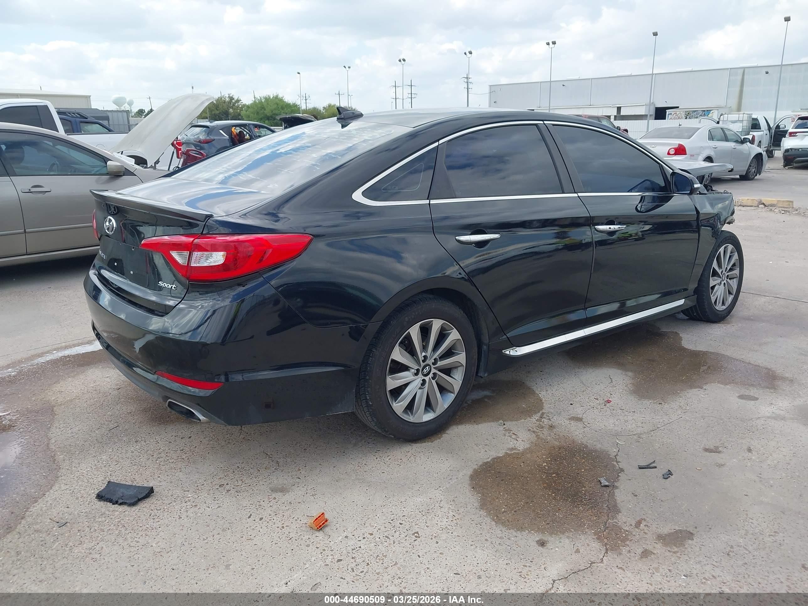 2016 Hyundai Sonata Sport Black vin: 5NPE34AF3GH409338