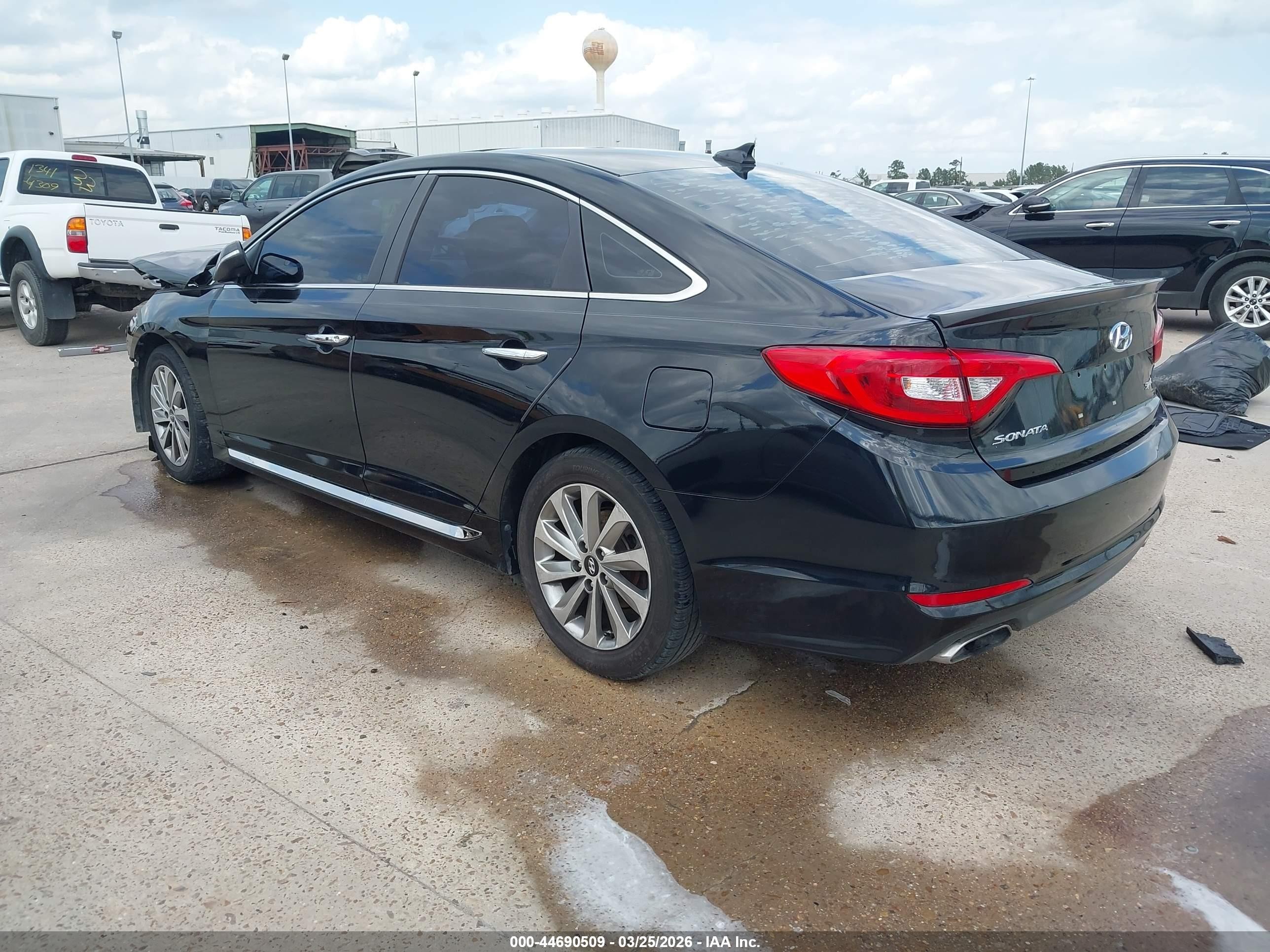 2016 Hyundai Sonata Sport Black vin: 5NPE34AF3GH409338