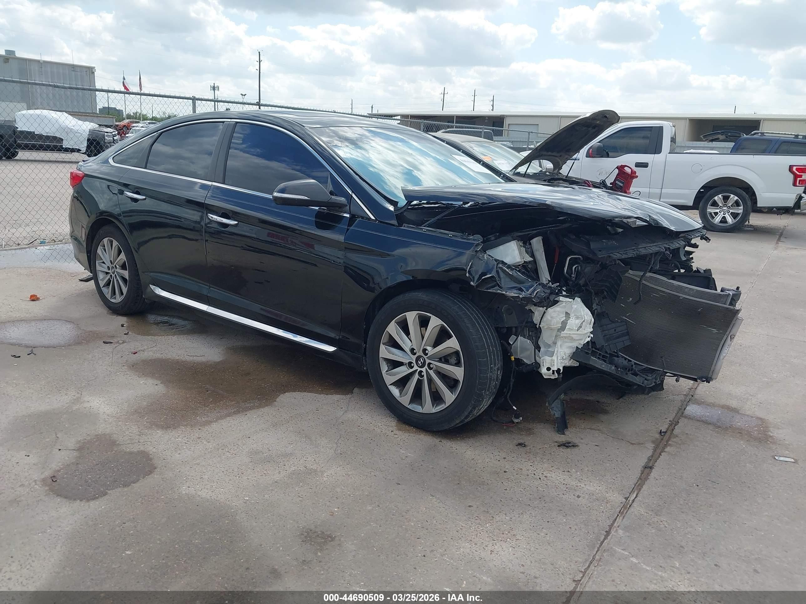 2016 Hyundai Sonata Sport Black vin: 5NPE34AF3GH409338