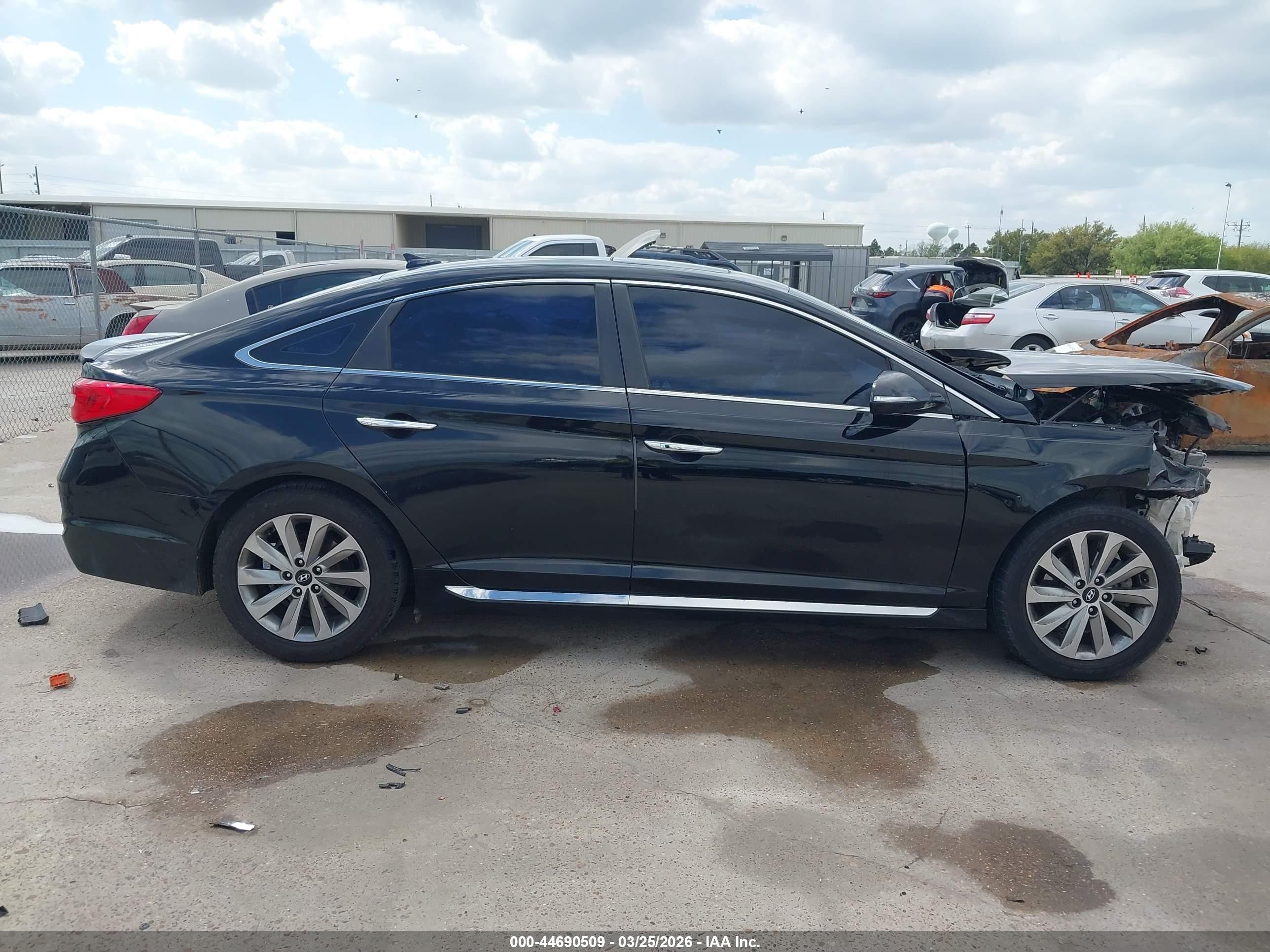 2016 Hyundai Sonata Sport Black vin: 5NPE34AF3GH409338
