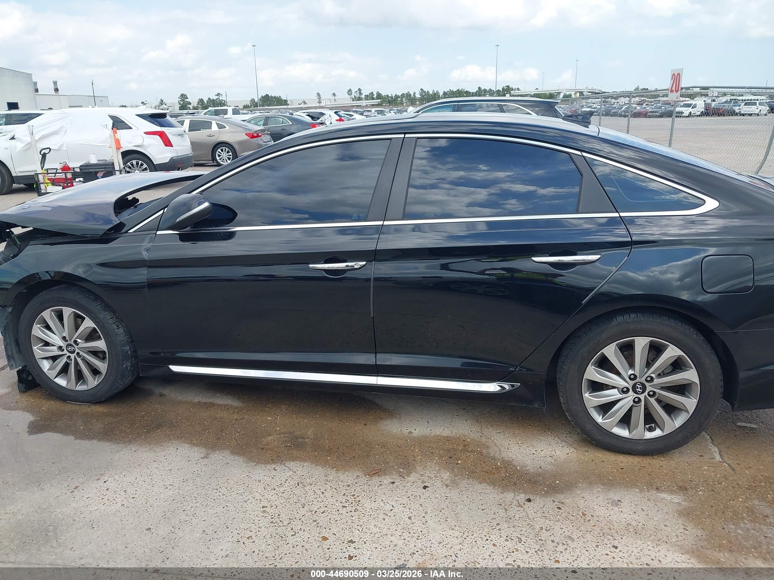 2016 Hyundai Sonata Sport Black vin: 5NPE34AF3GH409338