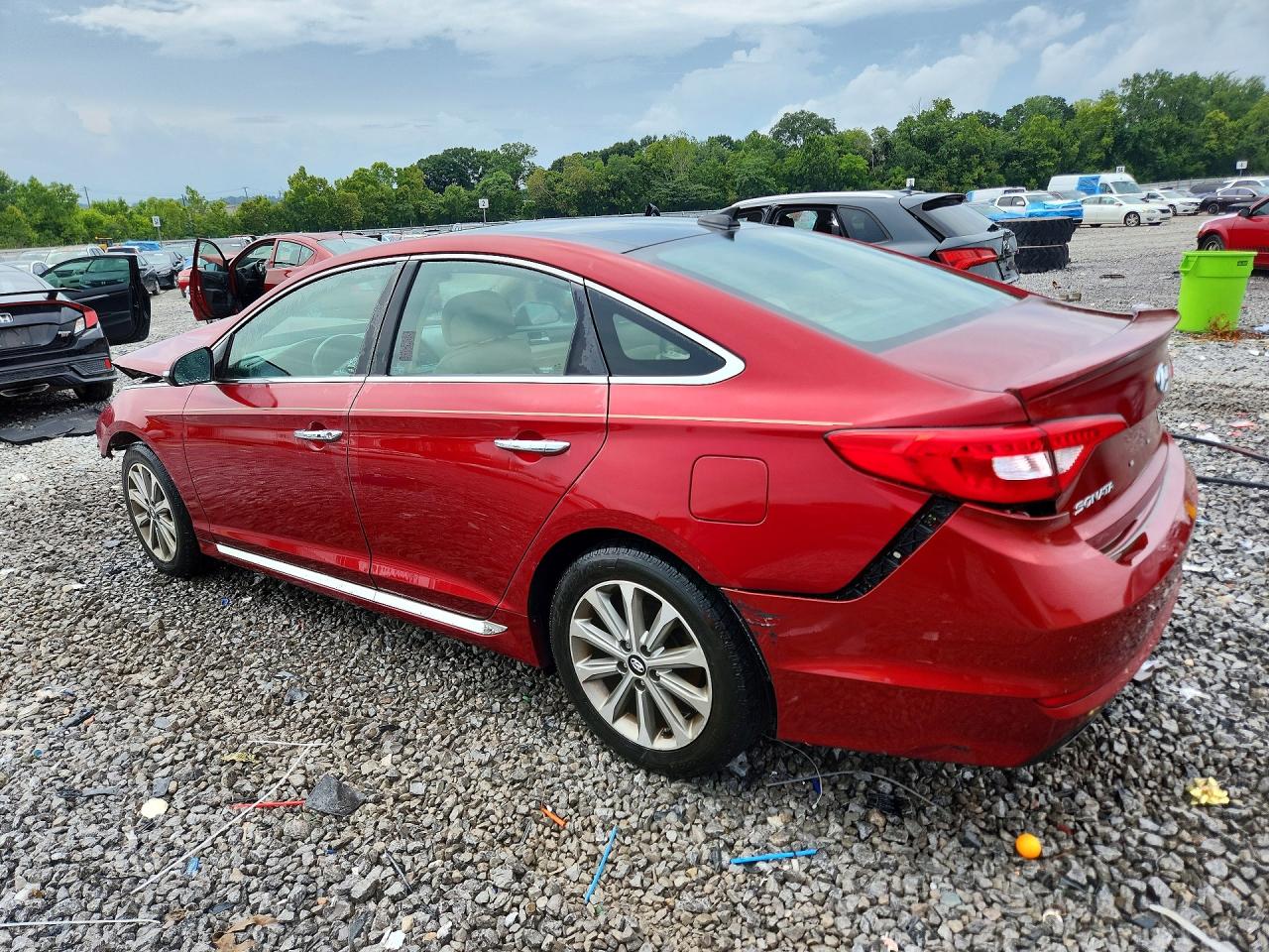 2016 Hyundai Sonata Limited Красный vin: 5NPE34AF3GH433736