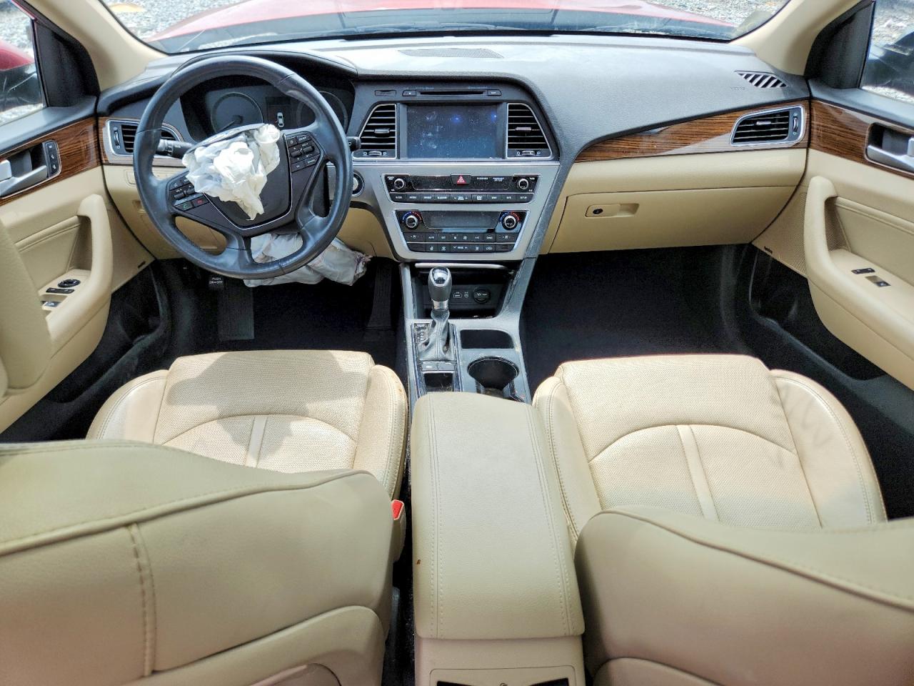 2016 Hyundai Sonata Limited Красный vin: 5NPE34AF3GH433736