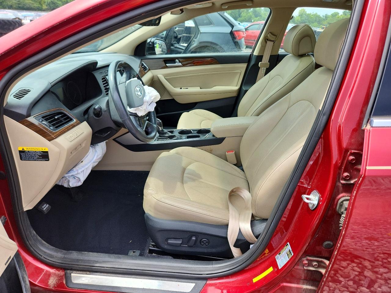 2016 Hyundai Sonata Limited Красный vin: 5NPE34AF3GH433736