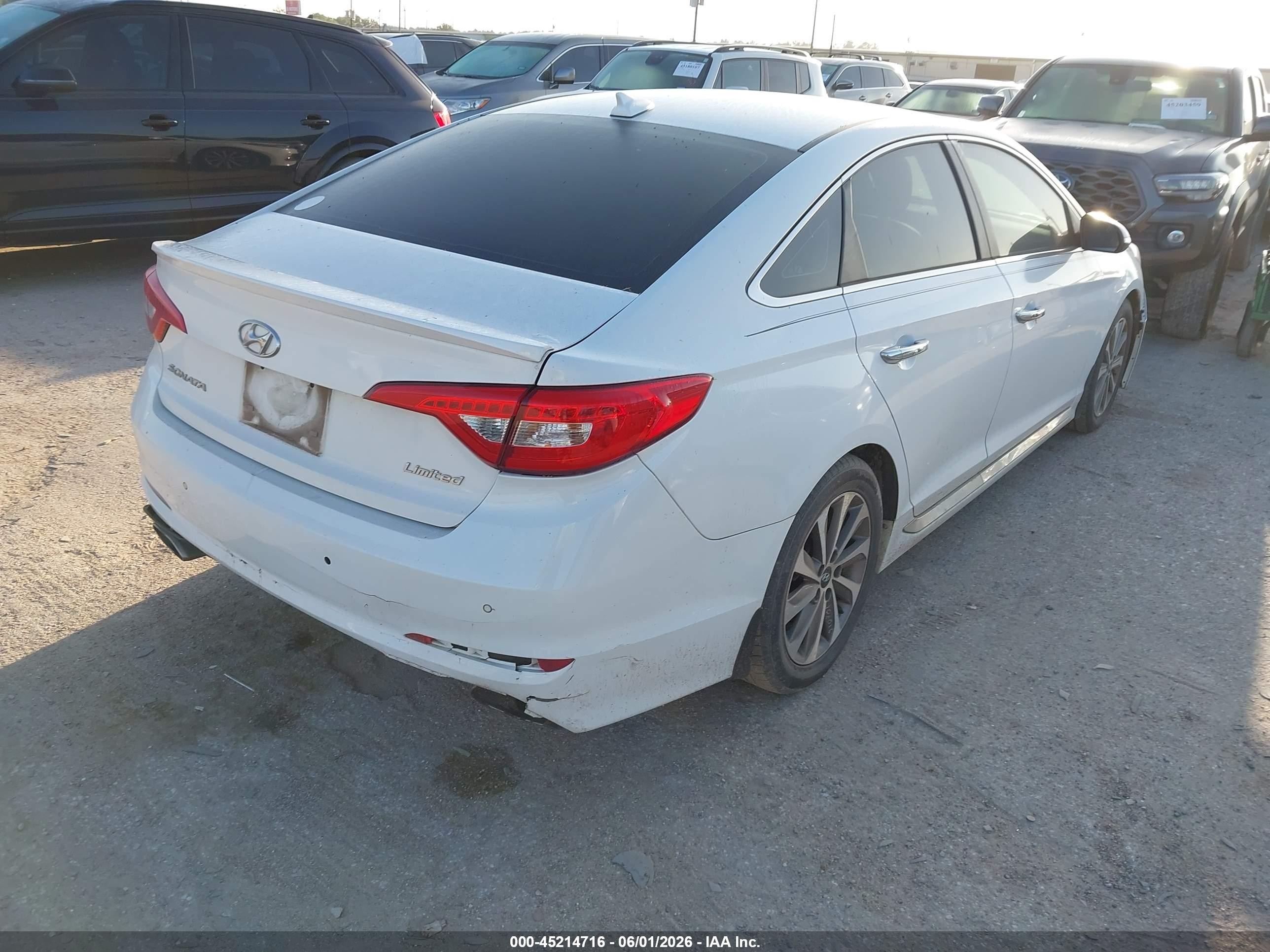 2017 Hyundai Sonata Limited Белый vin: 5NPE34AF3HH547284