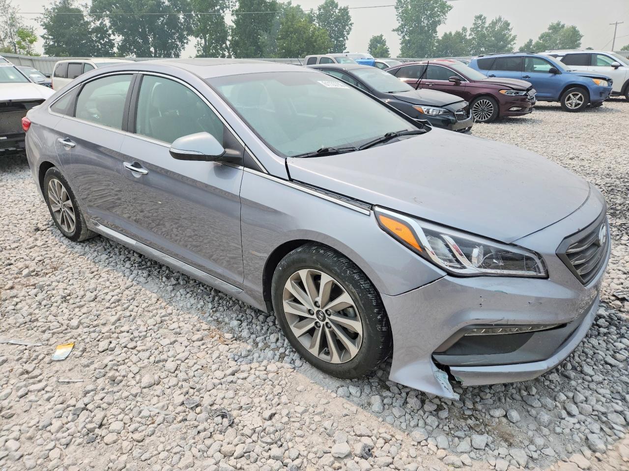 2017 Hyundai Sonata Sport Gray vin: 5NPE34AF3HH581287