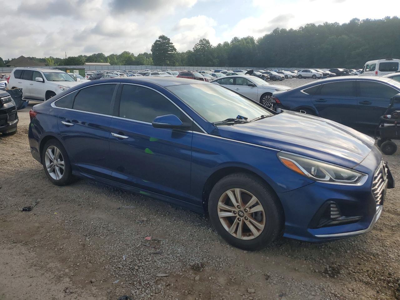 2018 Hyundai Sonata Sel Blue vin: 5NPE34AF3JH641882