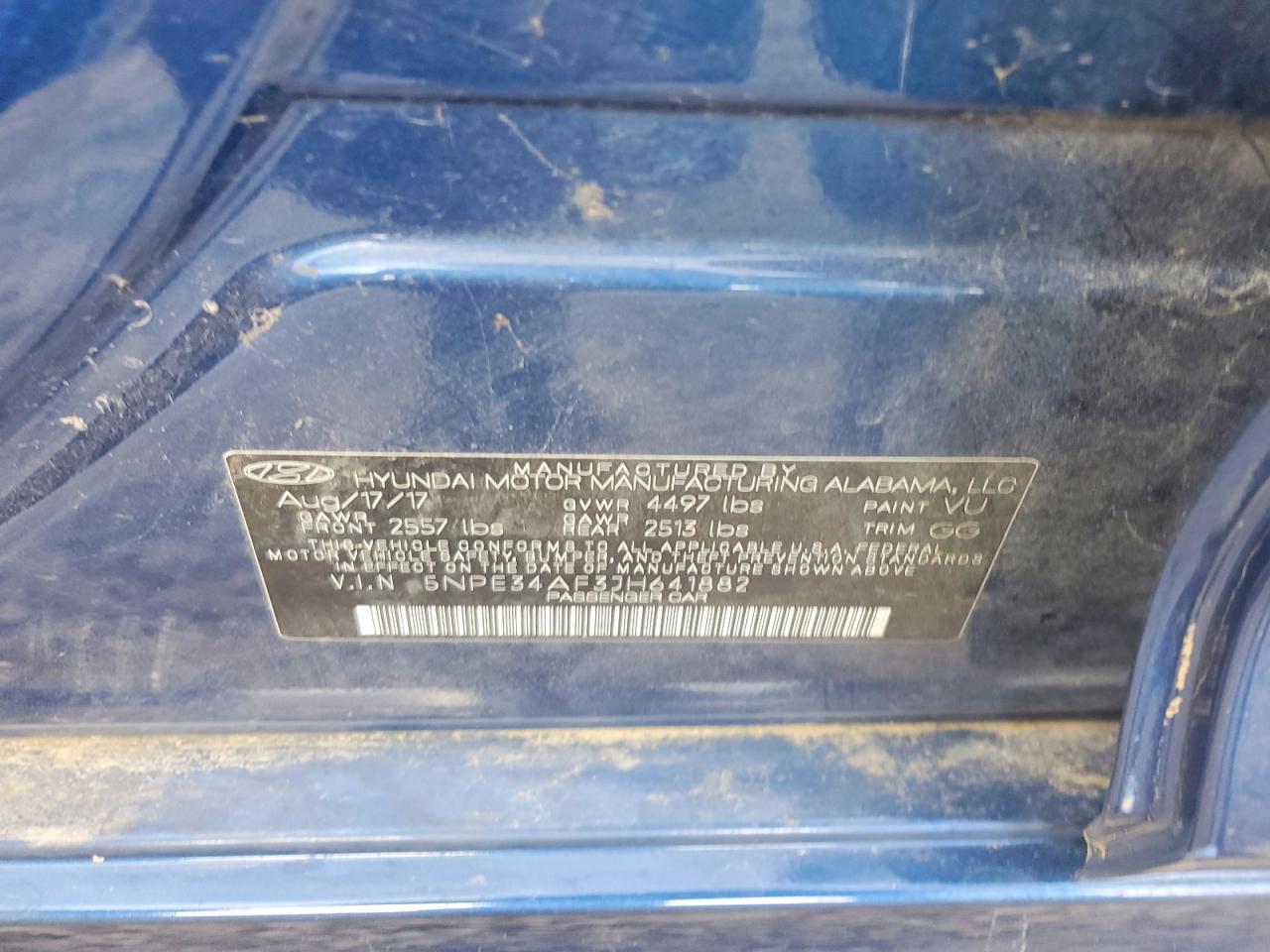 2018 Hyundai Sonata Sel Blue vin: 5NPE34AF3JH641882