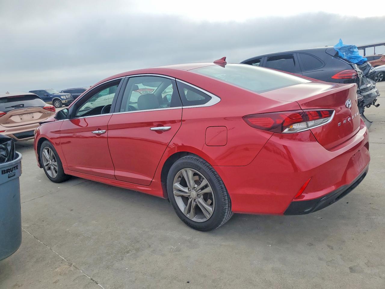 2018 Hyundai Sonata Sel Burgundy vin: 5NPE34AF3JH645589