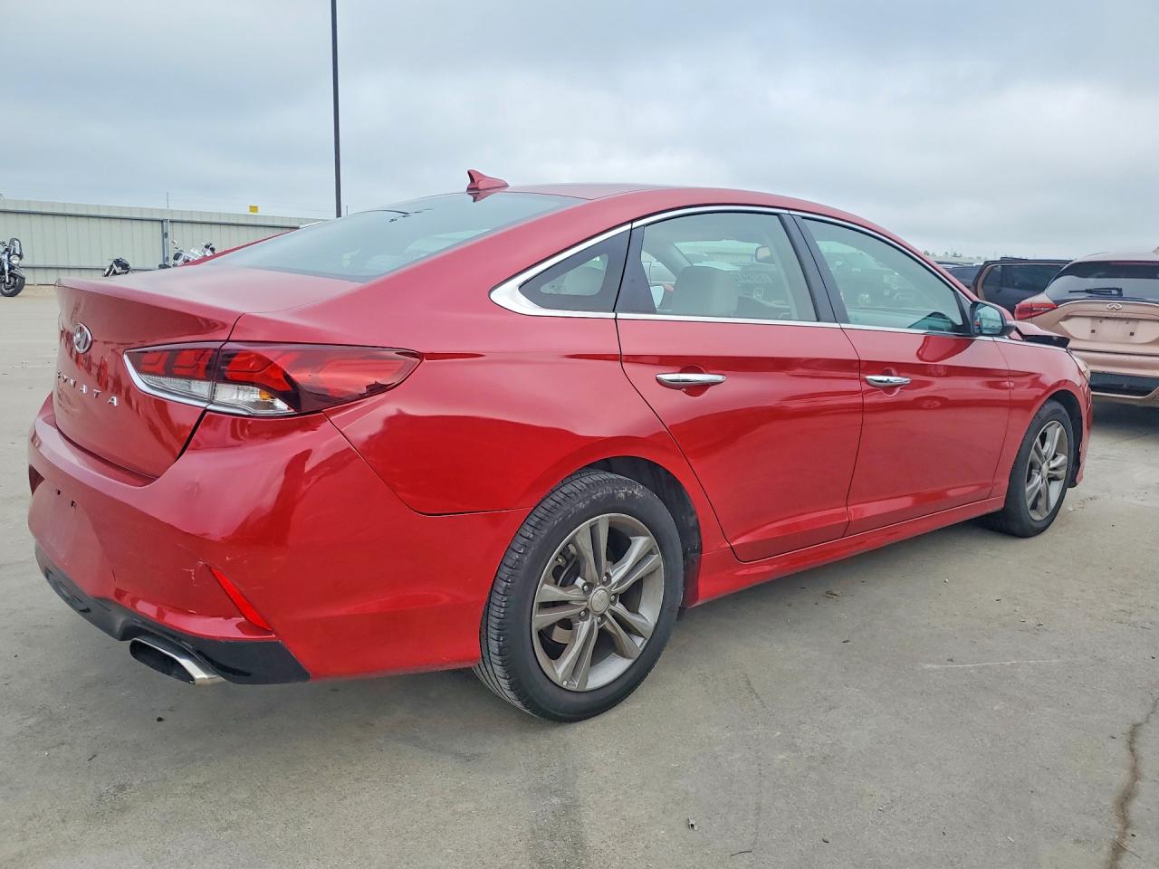 2018 Hyundai Sonata Sel Burgundy vin: 5NPE34AF3JH645589