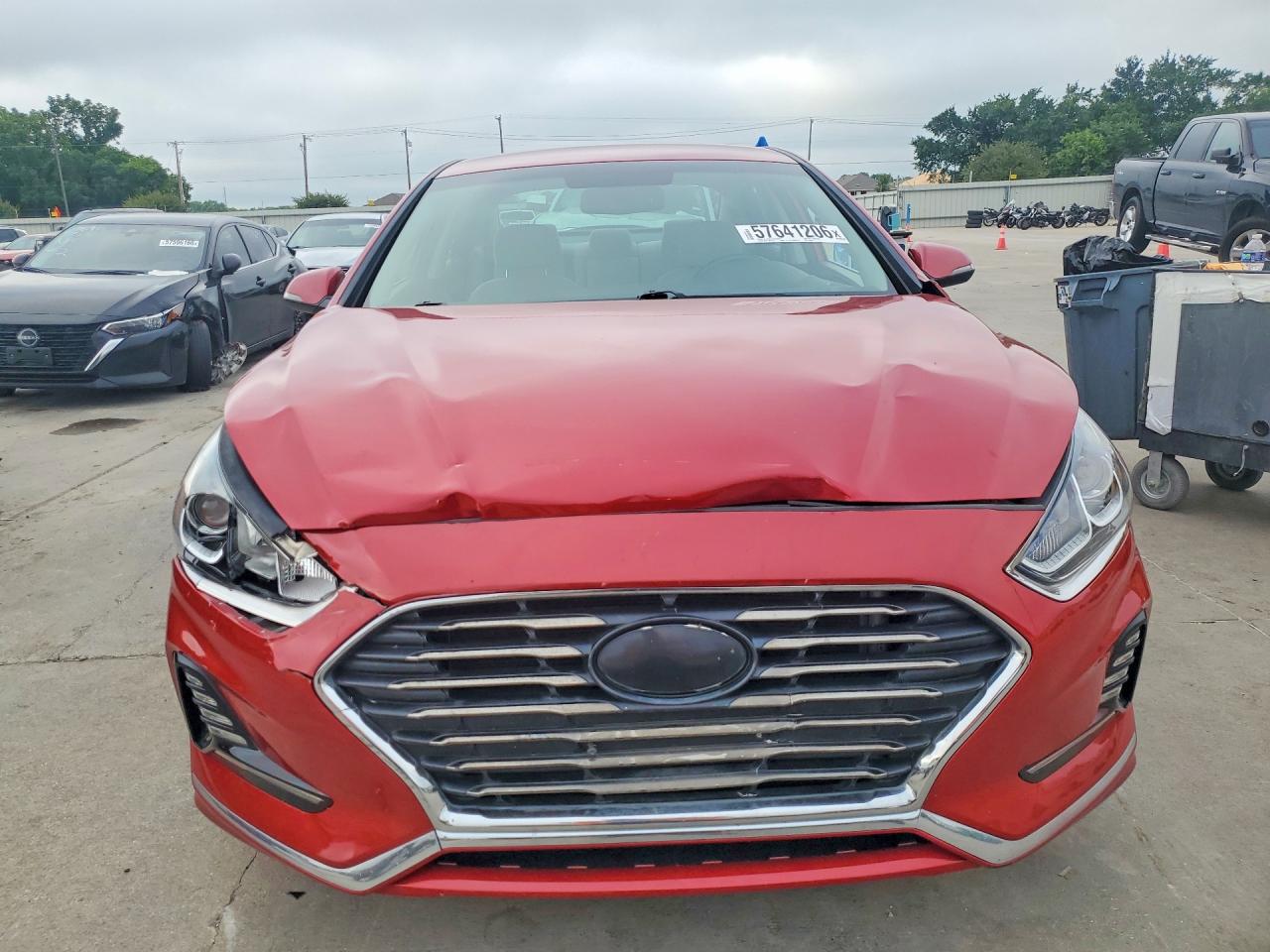 2018 Hyundai Sonata Sel Burgundy vin: 5NPE34AF3JH645589