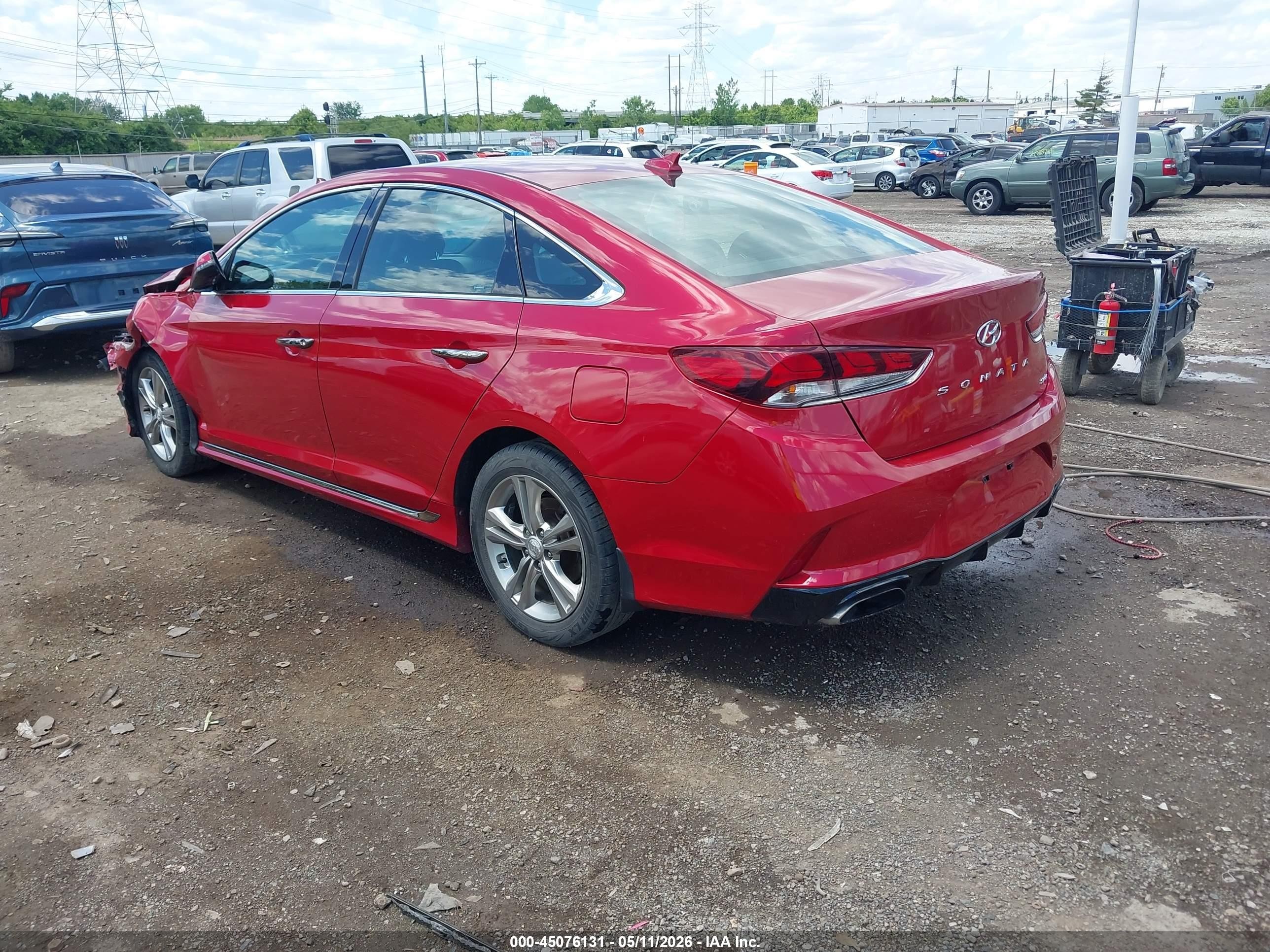 2019 Hyundai Sonata Sport Red vin: 5NPE34AF3KH755754