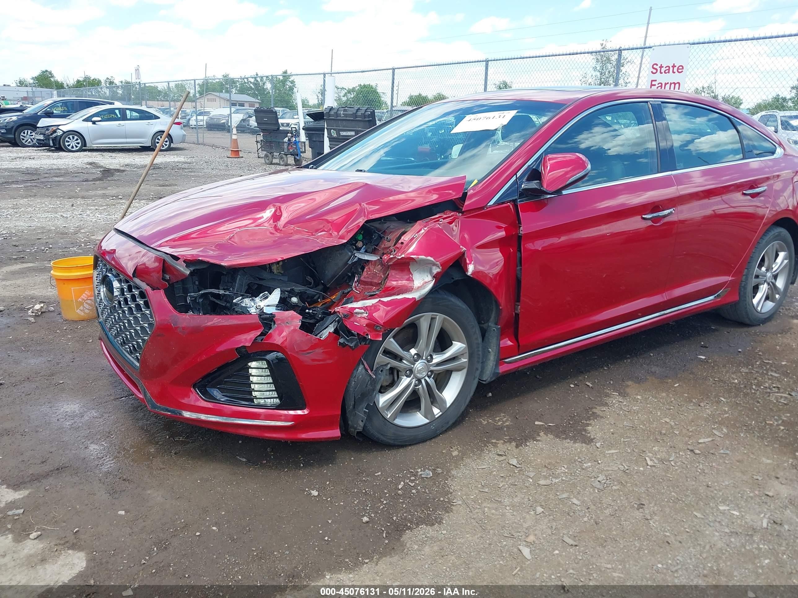 2019 Hyundai Sonata Sport Red vin: 5NPE34AF3KH755754