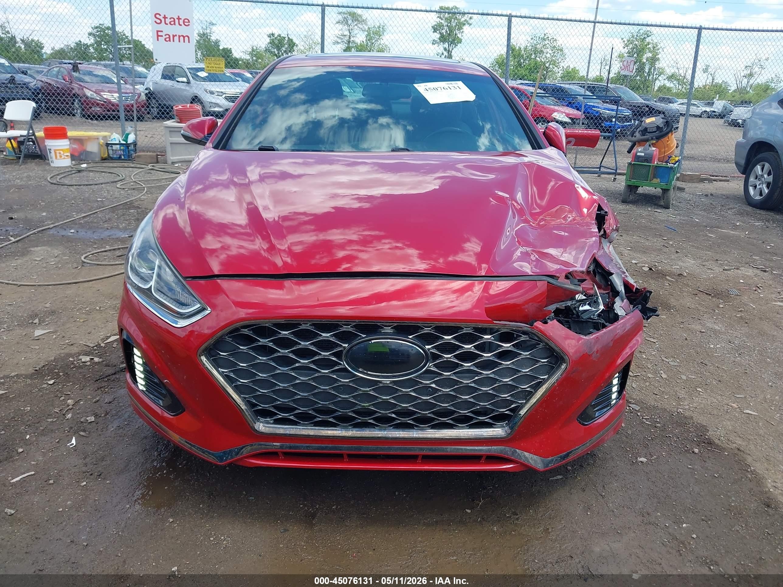 2019 Hyundai Sonata Sport Red vin: 5NPE34AF3KH755754
