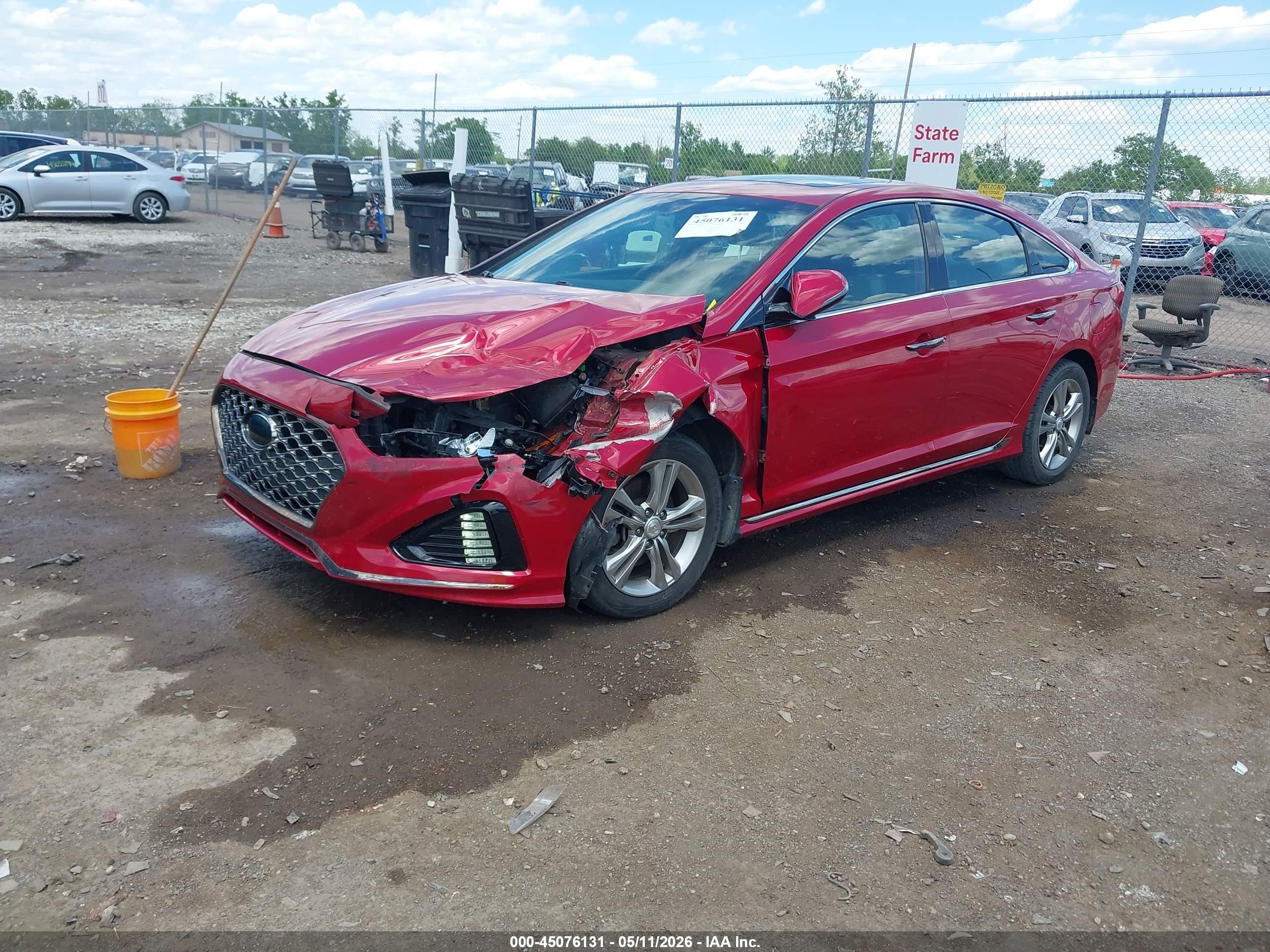 2019 Hyundai Sonata Sport Red vin: 5NPE34AF3KH755754