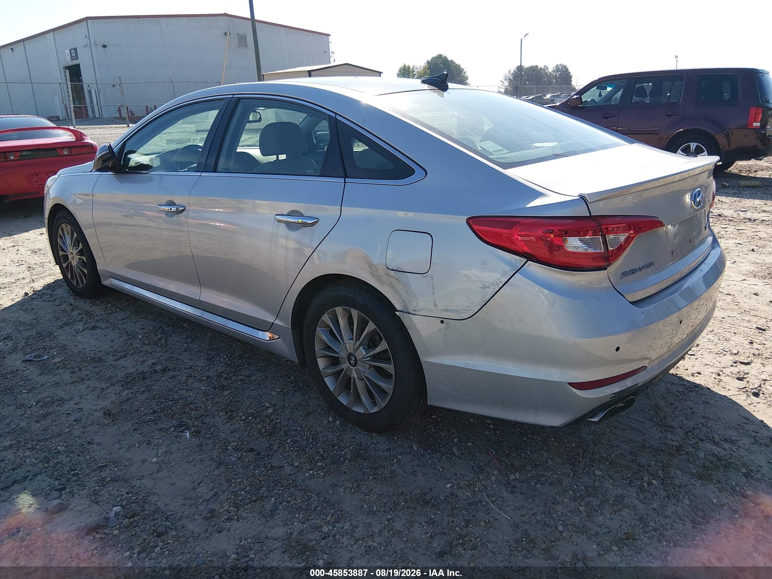 2015 Hyundai Sonata Limited Серебряный vin: 5NPE34AF4FH024062