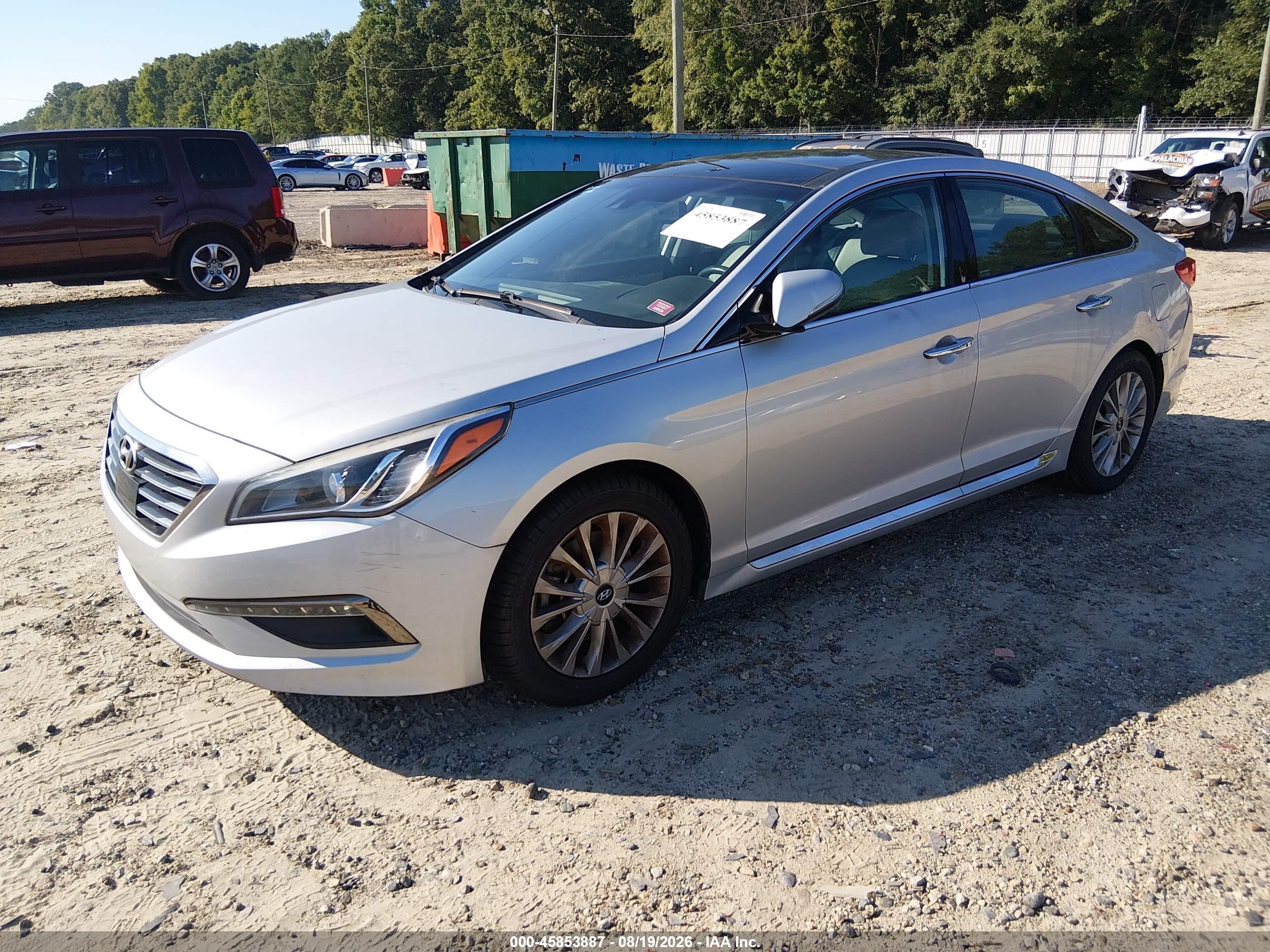 2015 Hyundai Sonata Limited Серебряный vin: 5NPE34AF4FH024062