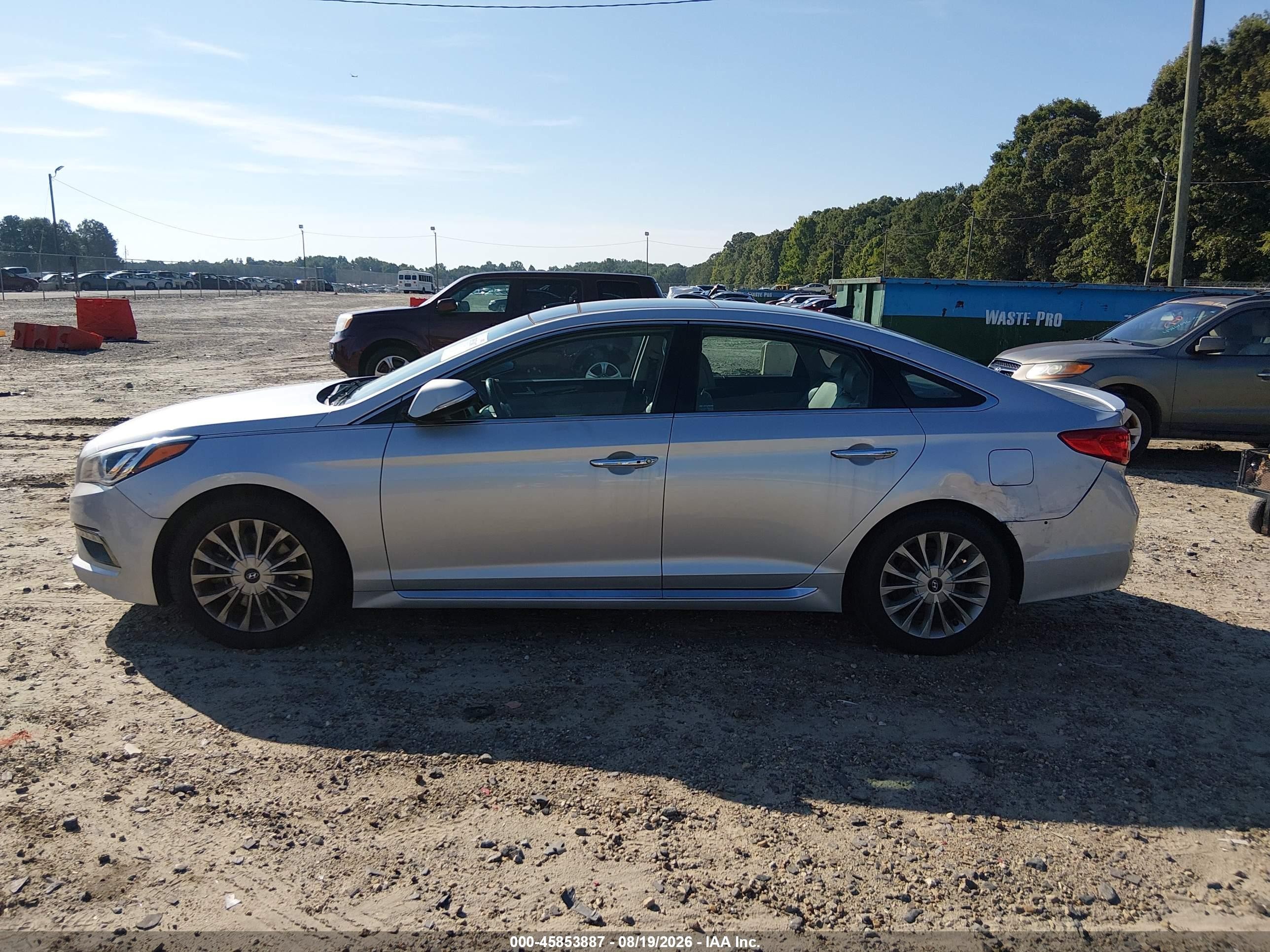 2015 Hyundai Sonata Limited Серебряный vin: 5NPE34AF4FH024062