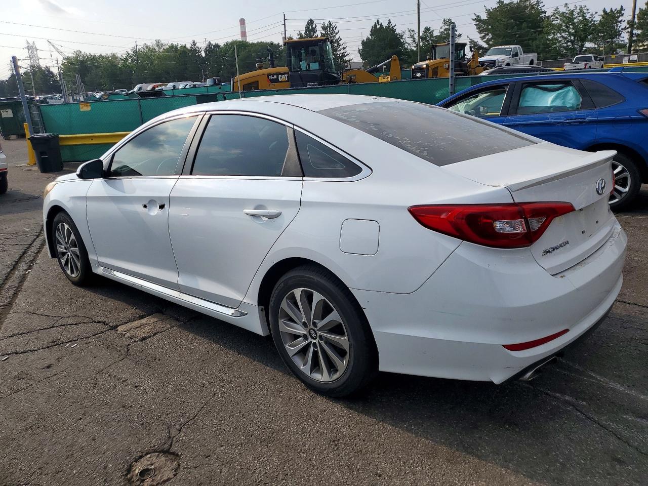 2015 Hyundai Sonata Sport White vin: 5NPE34AF4FH027611