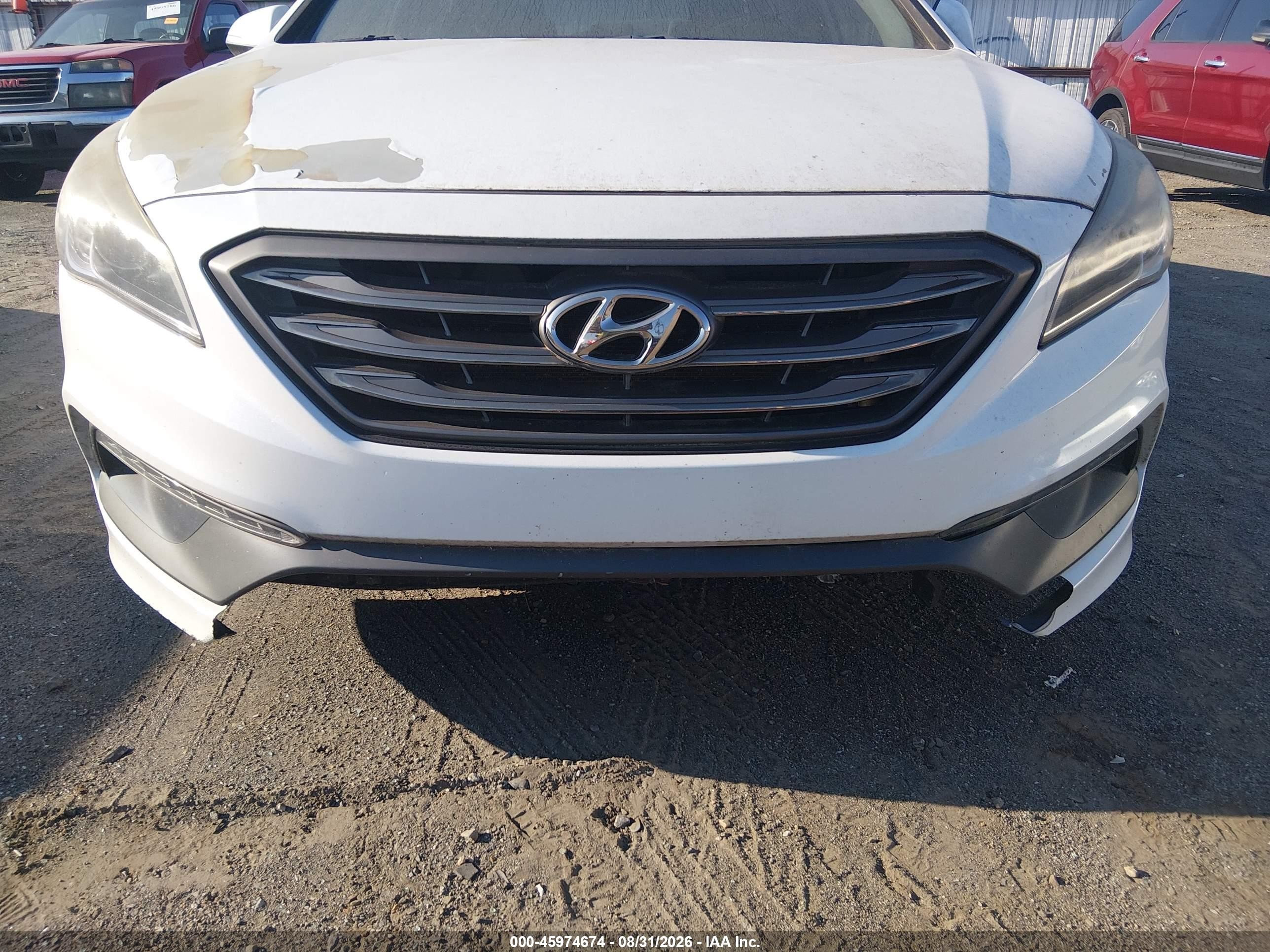 2015 Hyundai Sonata Sport White vin: 5NPE34AF4FH031724