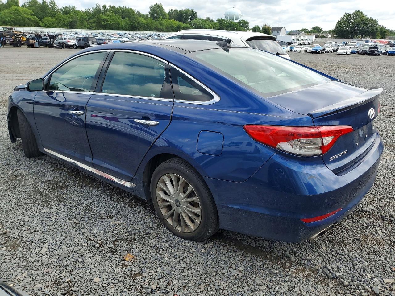 2015 Hyundai Sonata Limited Blue vin: 5NPE34AF4FH040813