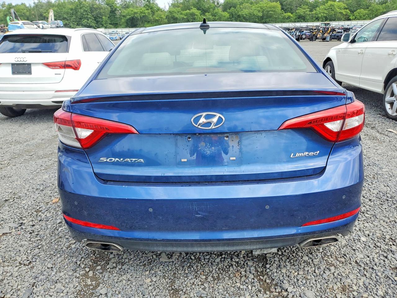 2015 Hyundai Sonata Limited Blue vin: 5NPE34AF4FH040813