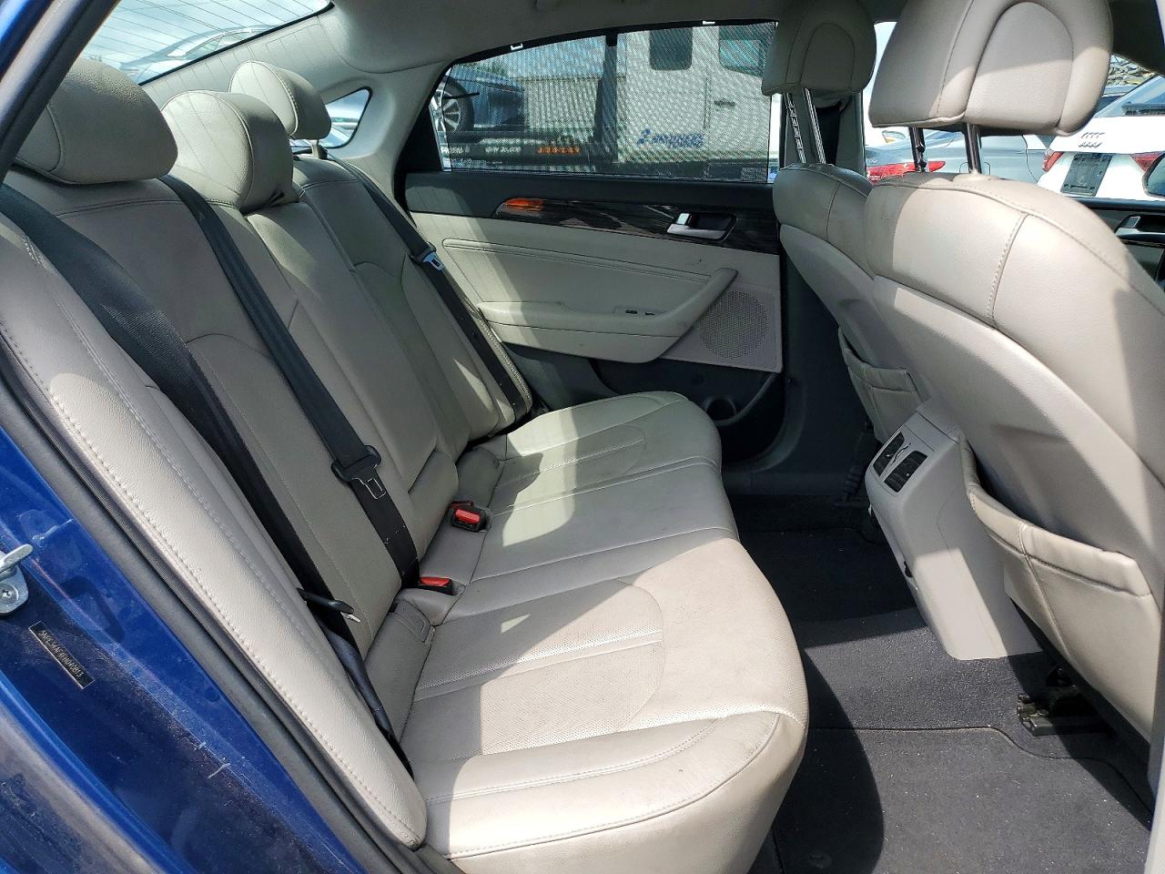 2015 Hyundai Sonata Limited Blue vin: 5NPE34AF4FH040813