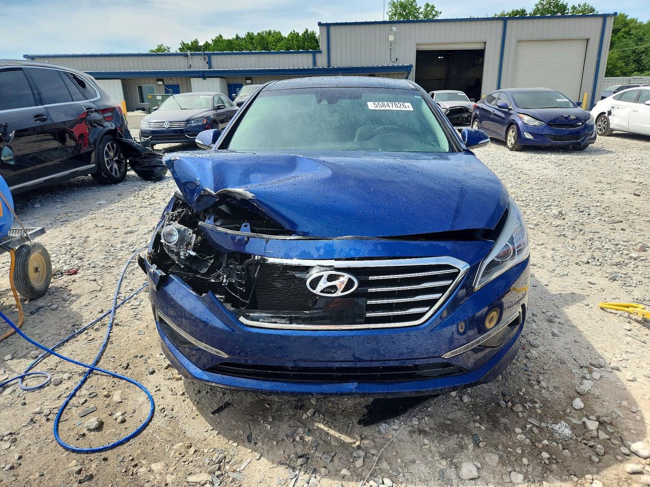 2015 Hyundai Sonata Limited Blue vin: 5NPE34AF4FH043100