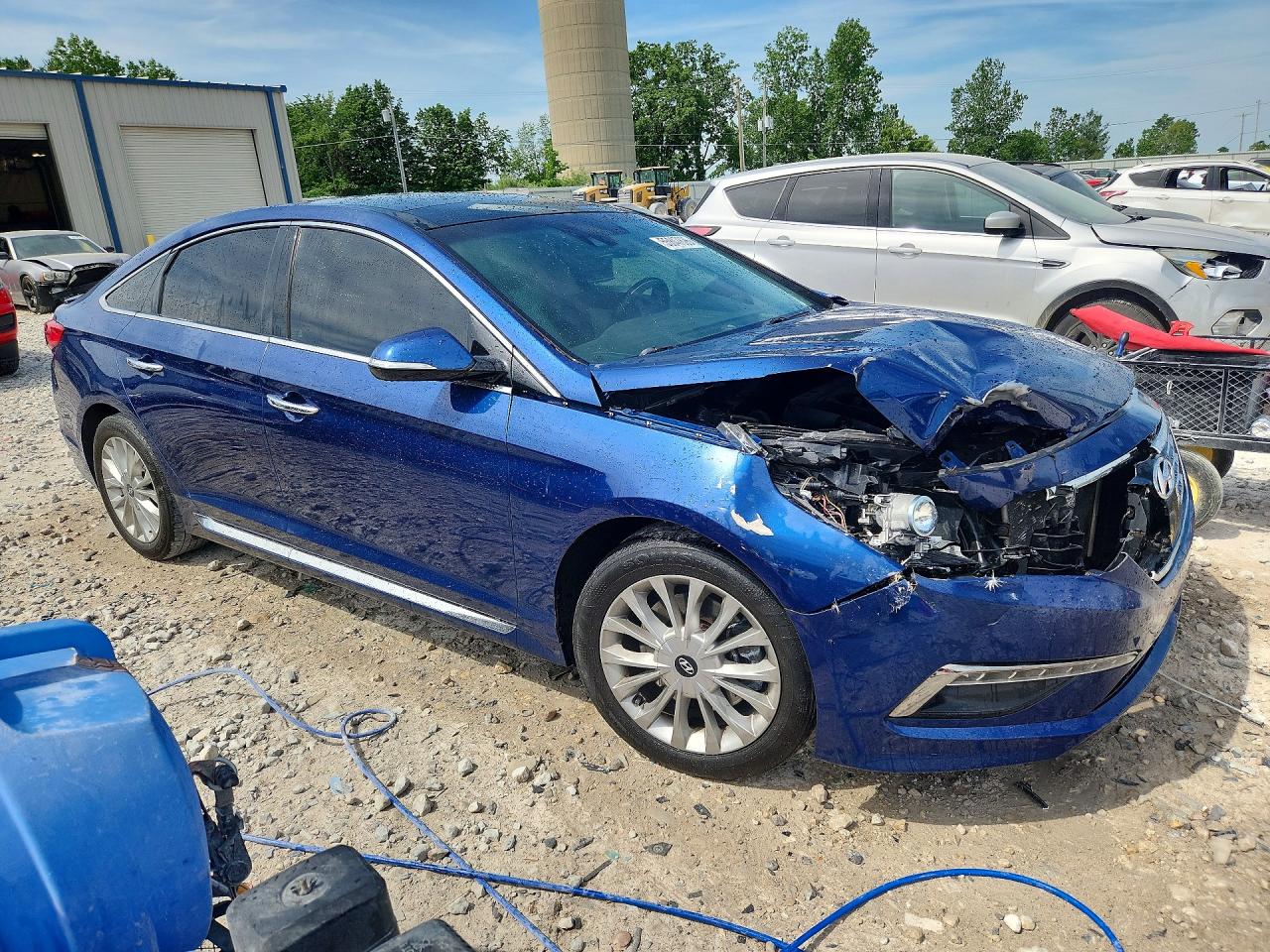 2015 Hyundai Sonata Limited Blue vin: 5NPE34AF4FH043100
