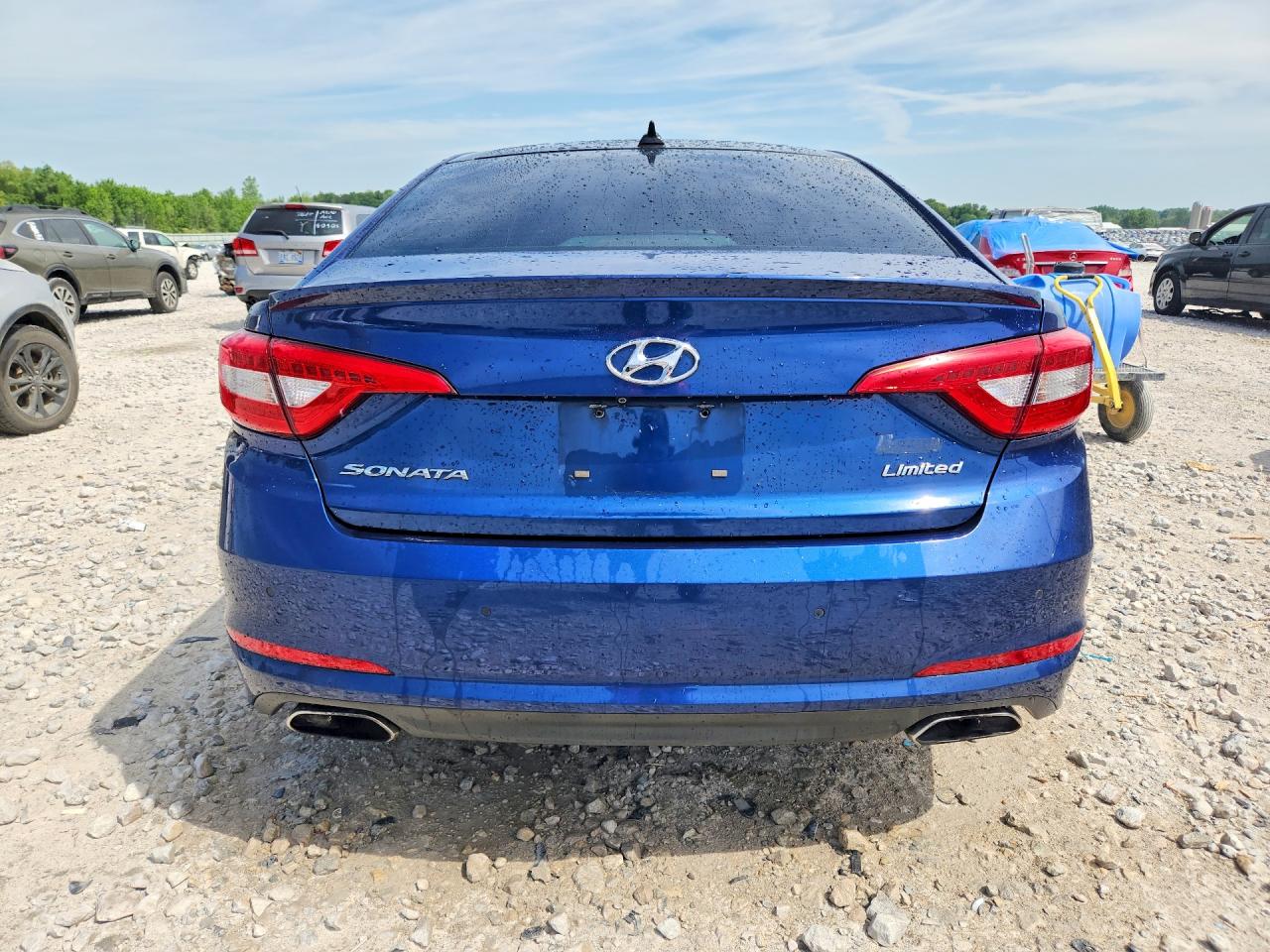 2015 Hyundai Sonata Limited Blue vin: 5NPE34AF4FH043100