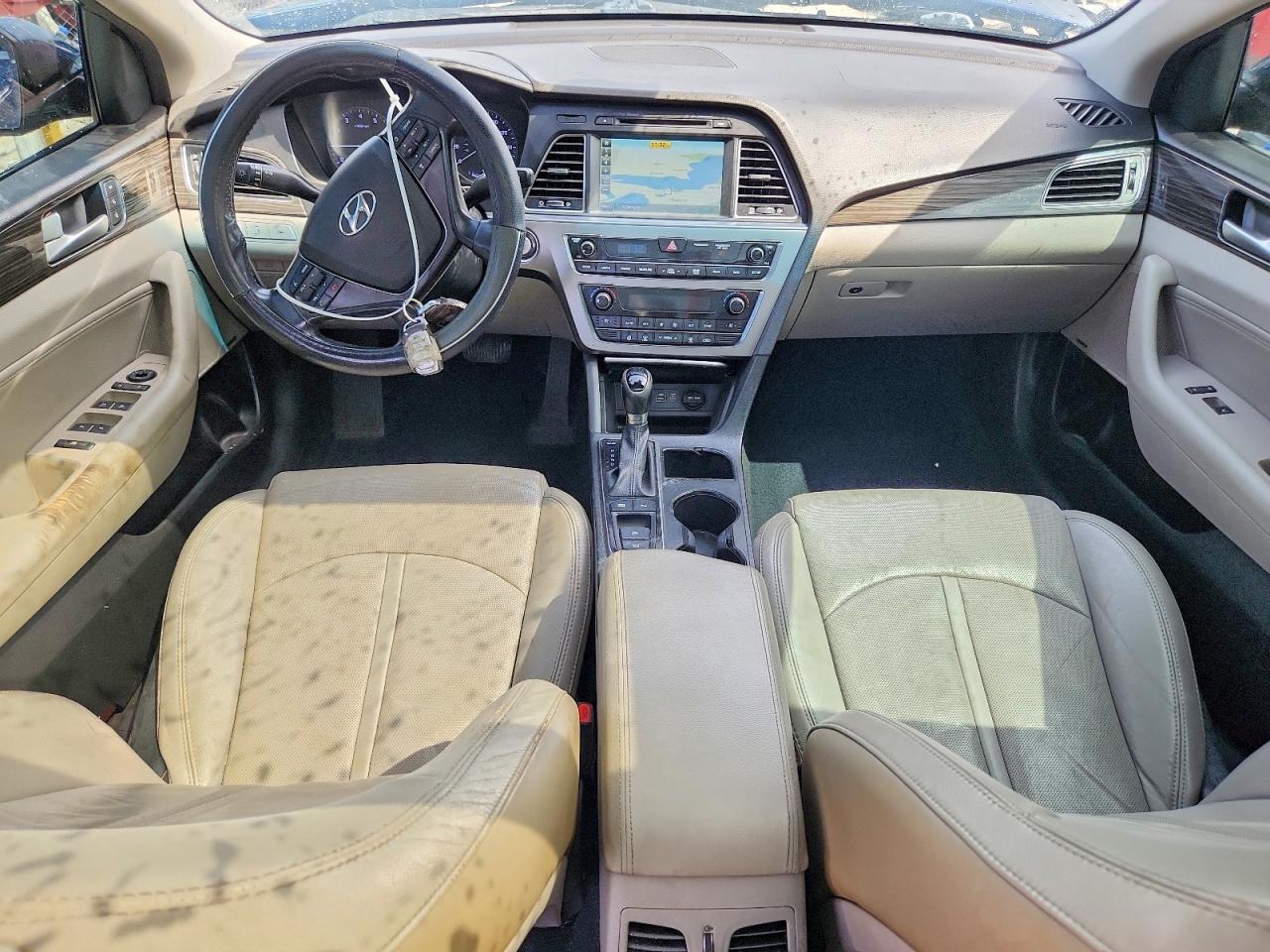 2015 Hyundai Sonata Limited Blue vin: 5NPE34AF4FH043100