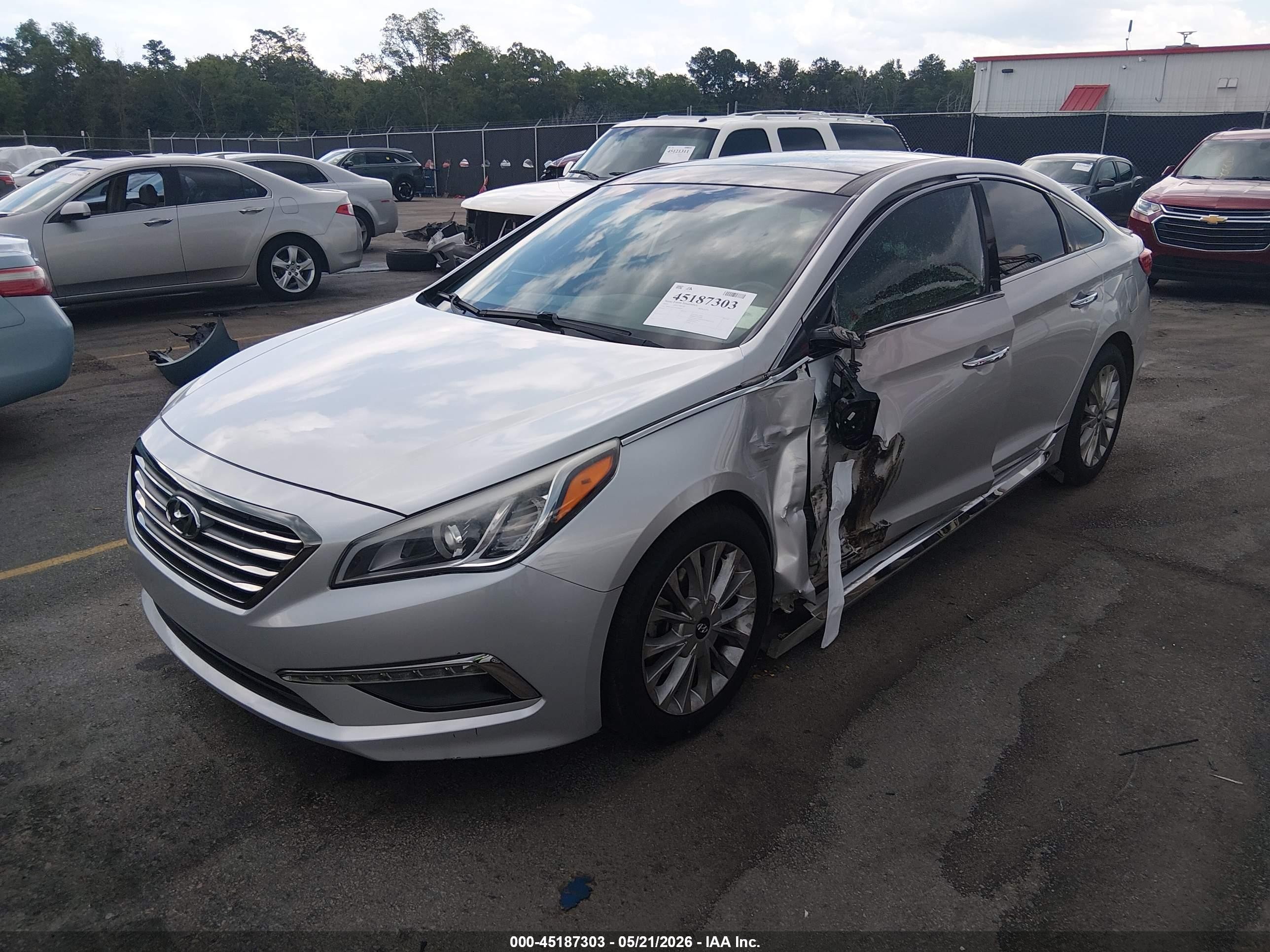 2015 Hyundai Sonata Limited Gray vin: 5NPE34AF4FH048409