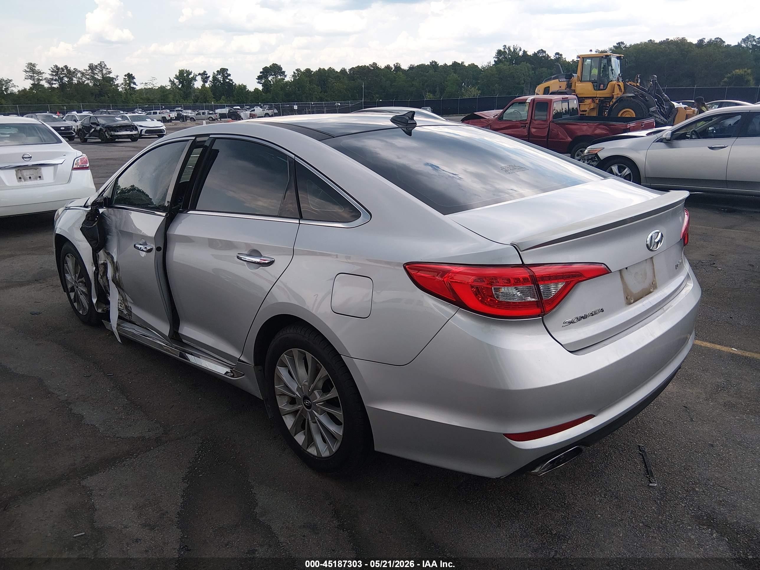 2015 Hyundai Sonata Limited Gray vin: 5NPE34AF4FH048409