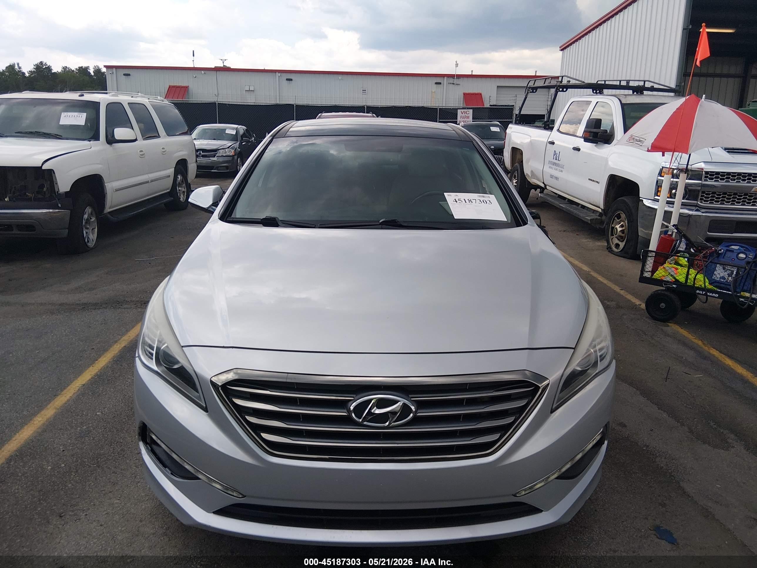 2015 Hyundai Sonata Limited Gray vin: 5NPE34AF4FH048409