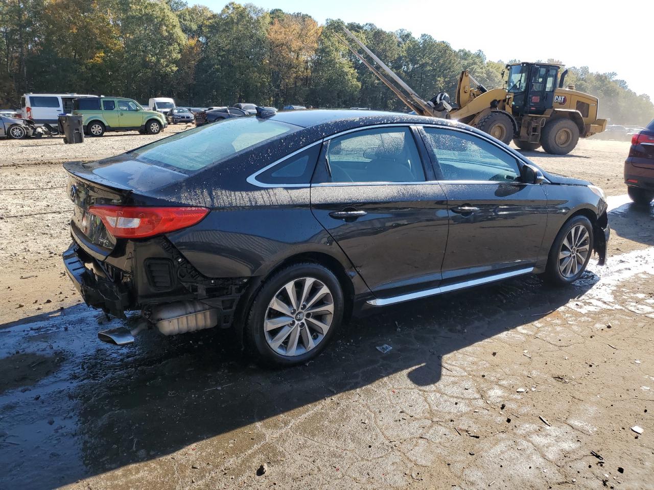2015 Hyundai Sonata Sport Black vin: 5NPE34AF4FH061953