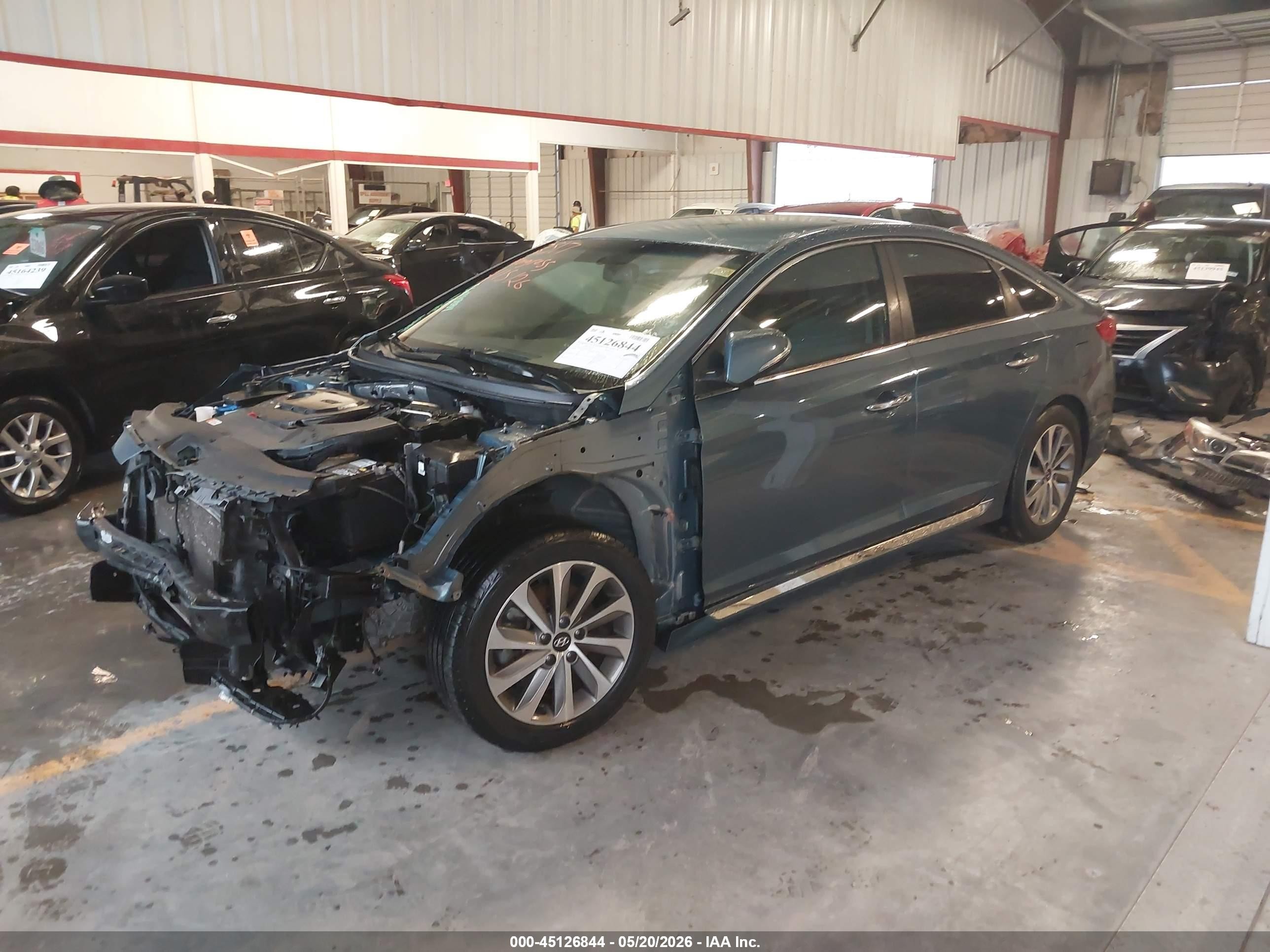 2015 Hyundai Sonata Sport Blue vin: 5NPE34AF4FH063489