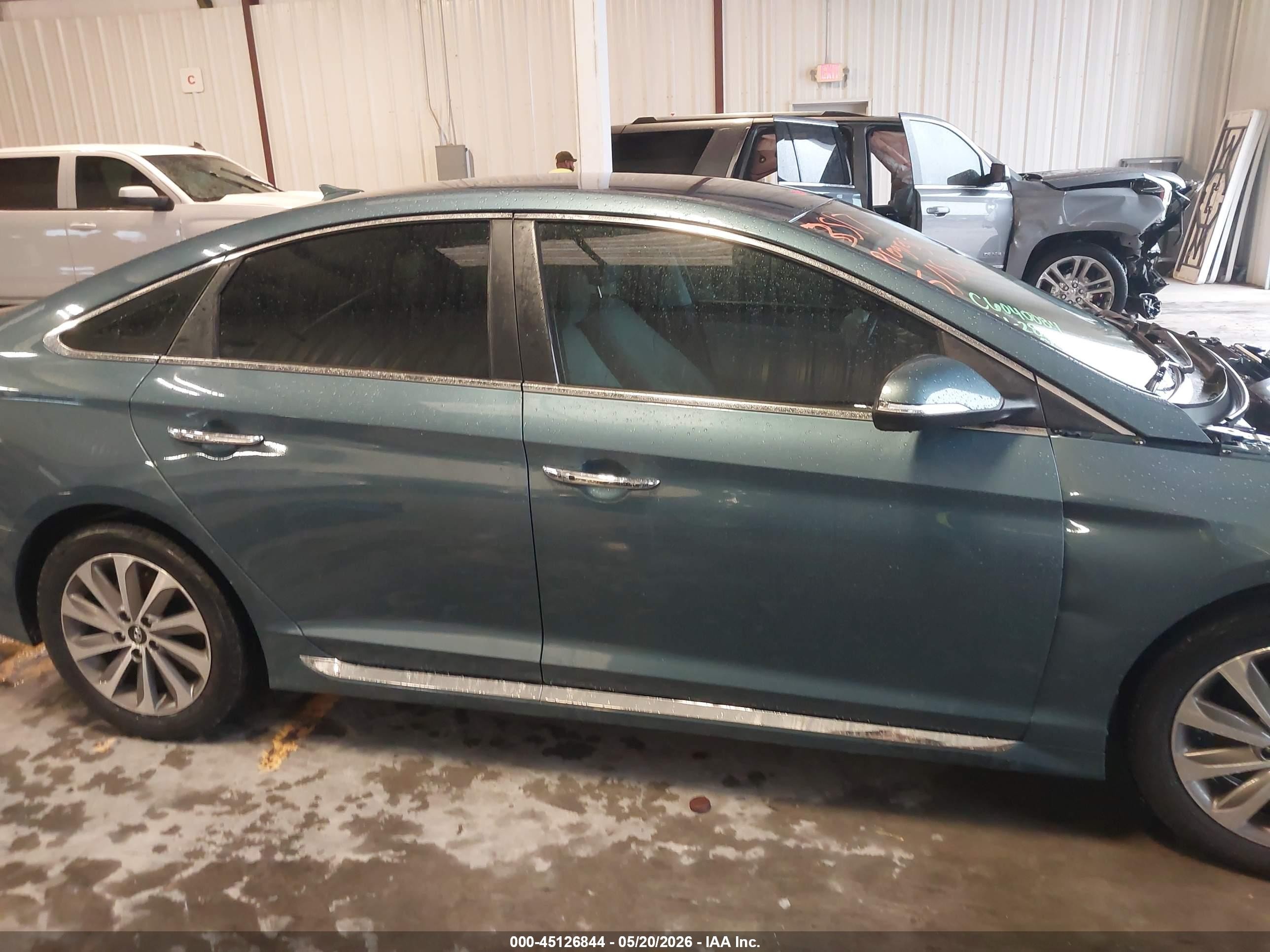 2015 Hyundai Sonata Sport Blue vin: 5NPE34AF4FH063489