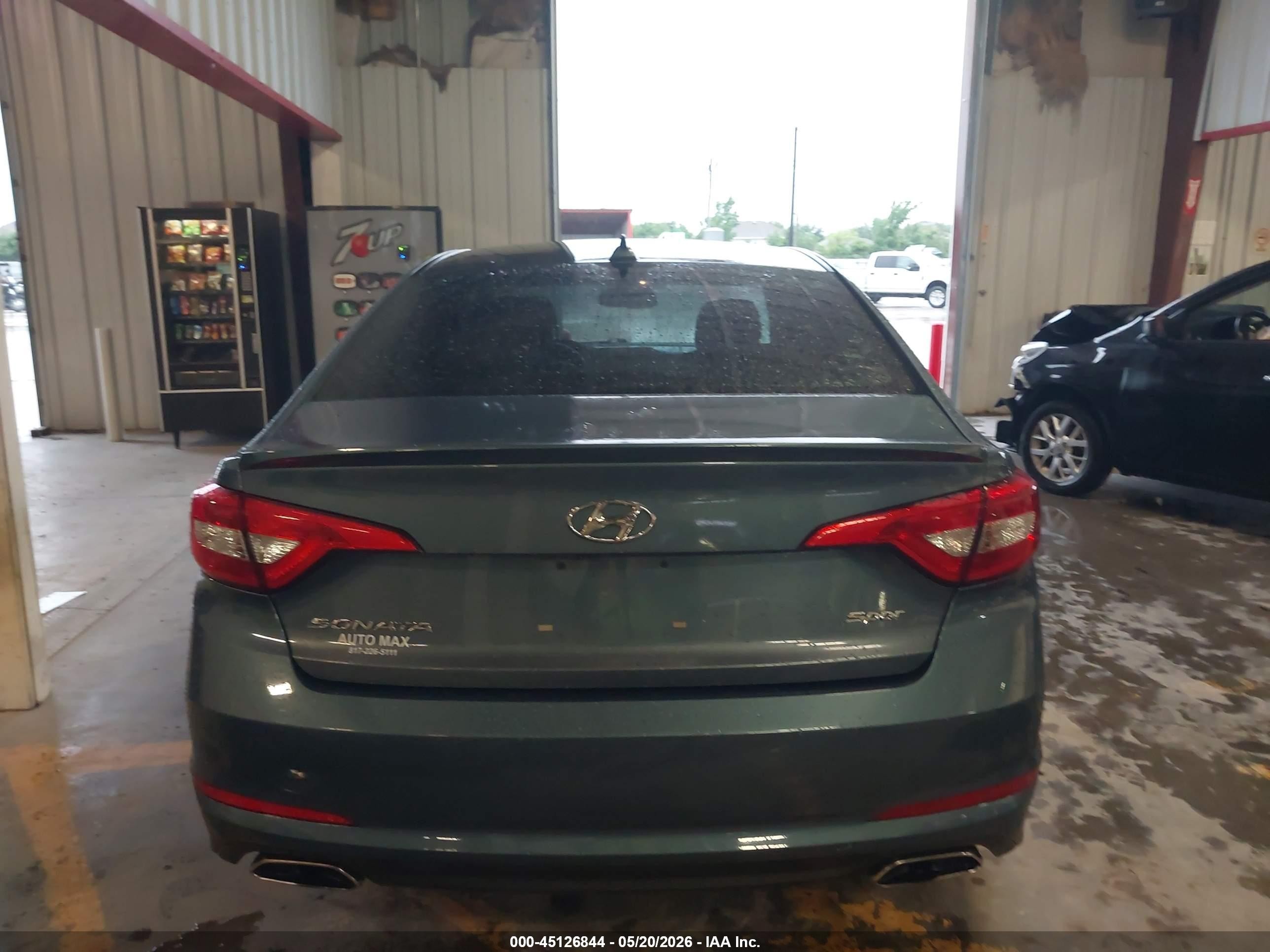2015 Hyundai Sonata Sport Blue vin: 5NPE34AF4FH063489