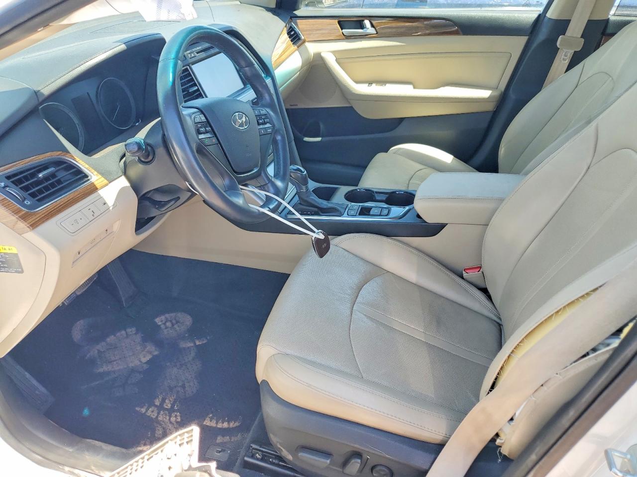 2015 Hyundai Sonata Limited White vin: 5NPE34AF4FH071320