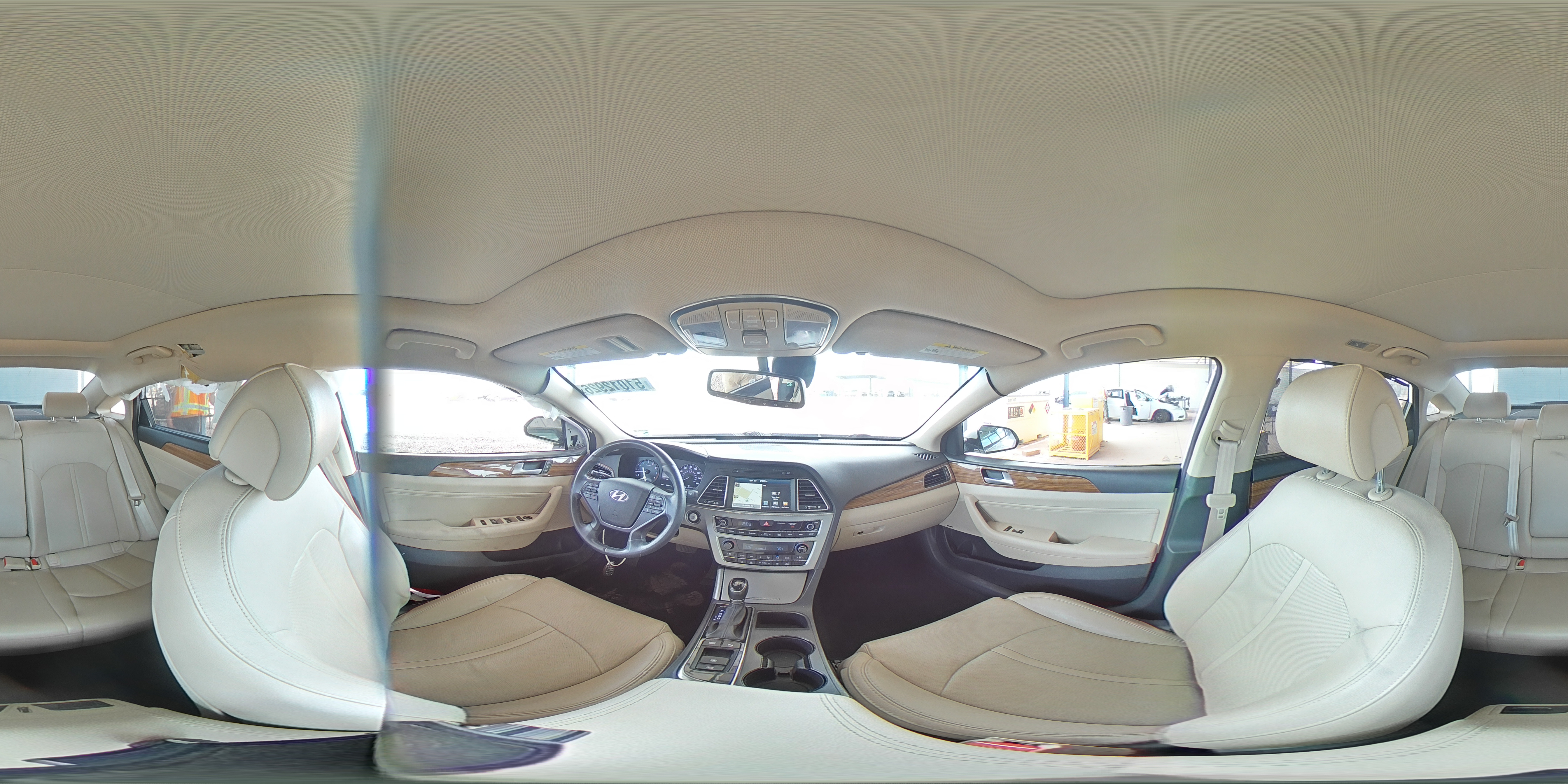 2015 Hyundai Sonata Limited White vin: 5NPE34AF4FH071320