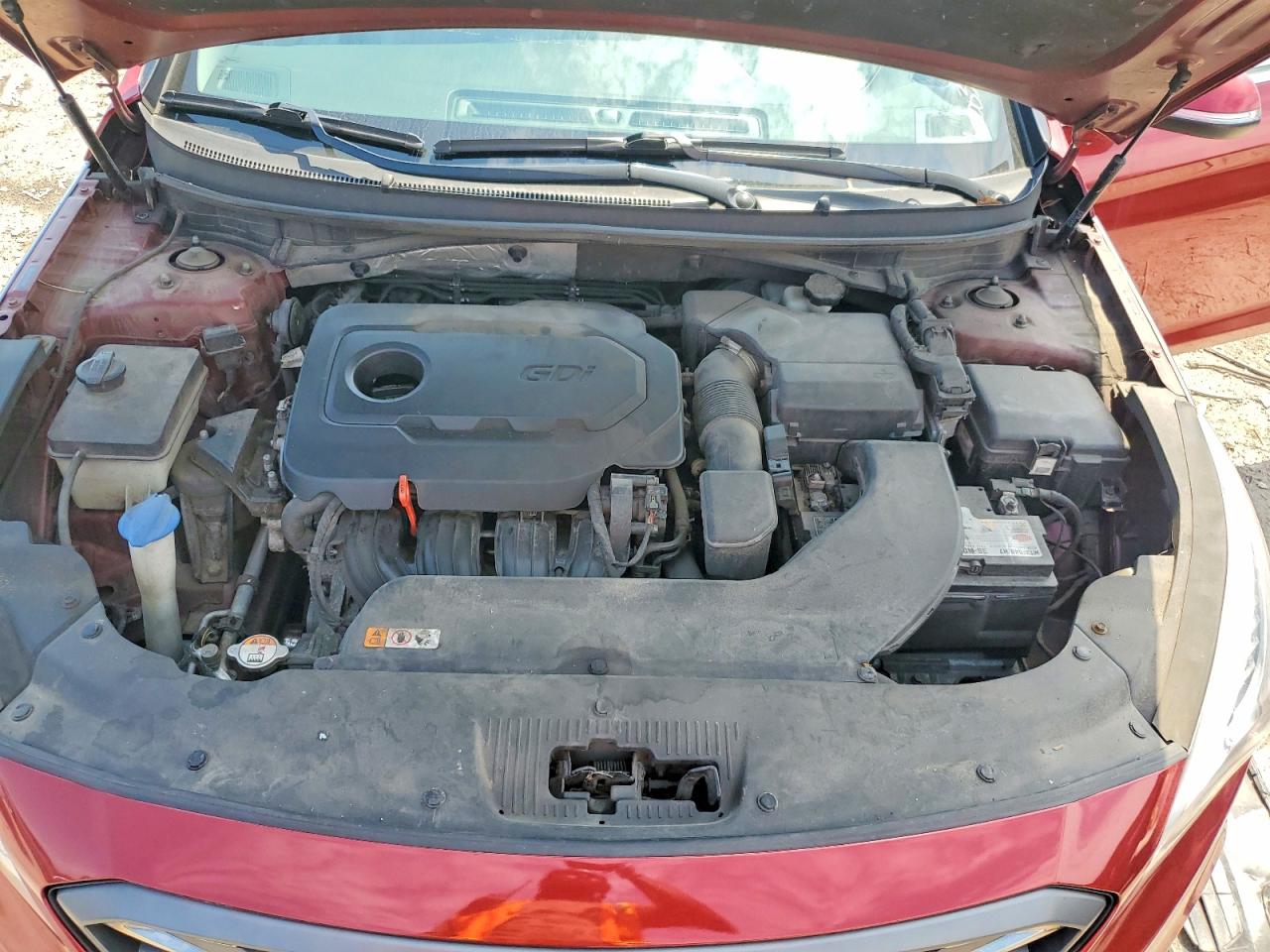 2015 Hyundai Sonata Sport Red vin: 5NPE34AF4FH074931