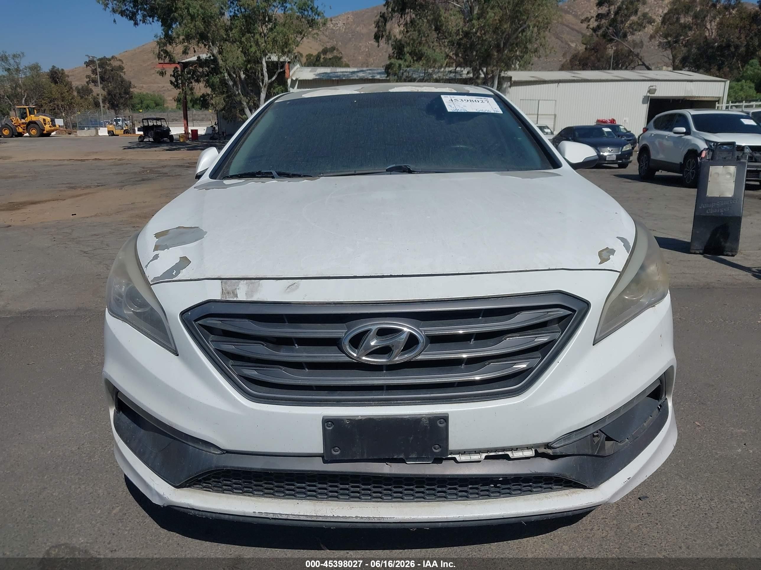 2015 Hyundai Sonata Sport White vin: 5NPE34AF4FH080762