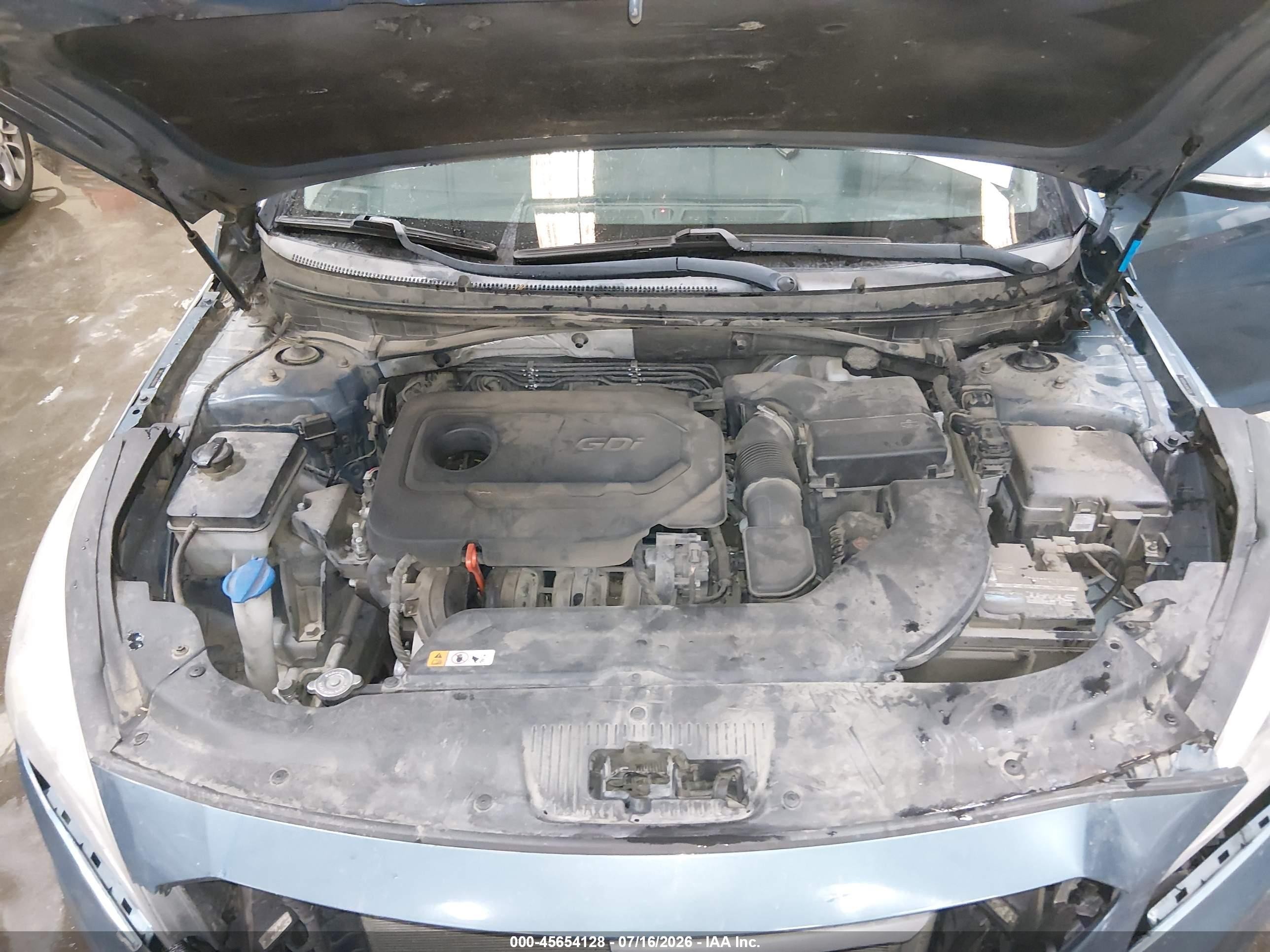2015 Hyundai Sonata Sport Blue vin: 5NPE34AF4FH081619